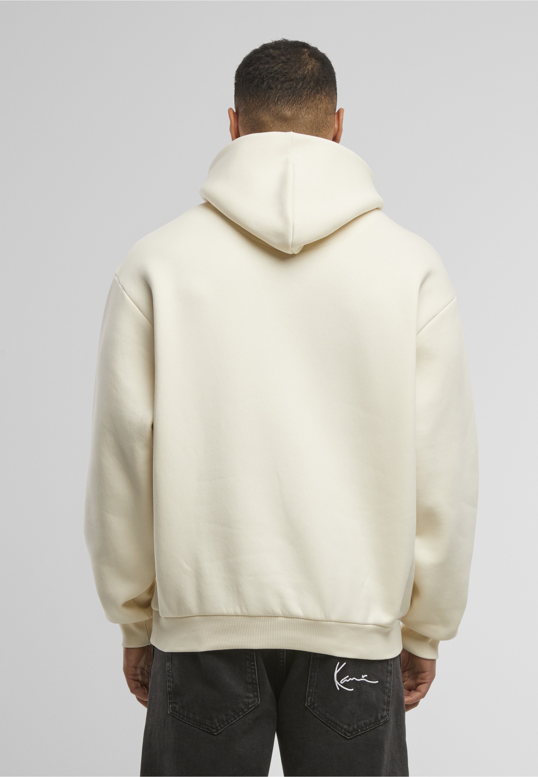 Kapuzenpullover KARL KANI "Karl Kani Small Signature Essential Os Hoodie", Herren, Gr. M, sanftes weiß, 65% Baumwolle, 35% Polyester, mehrfarbig, oversize, ohne Ausschnitt, Pullover Kapuzenpullover 3