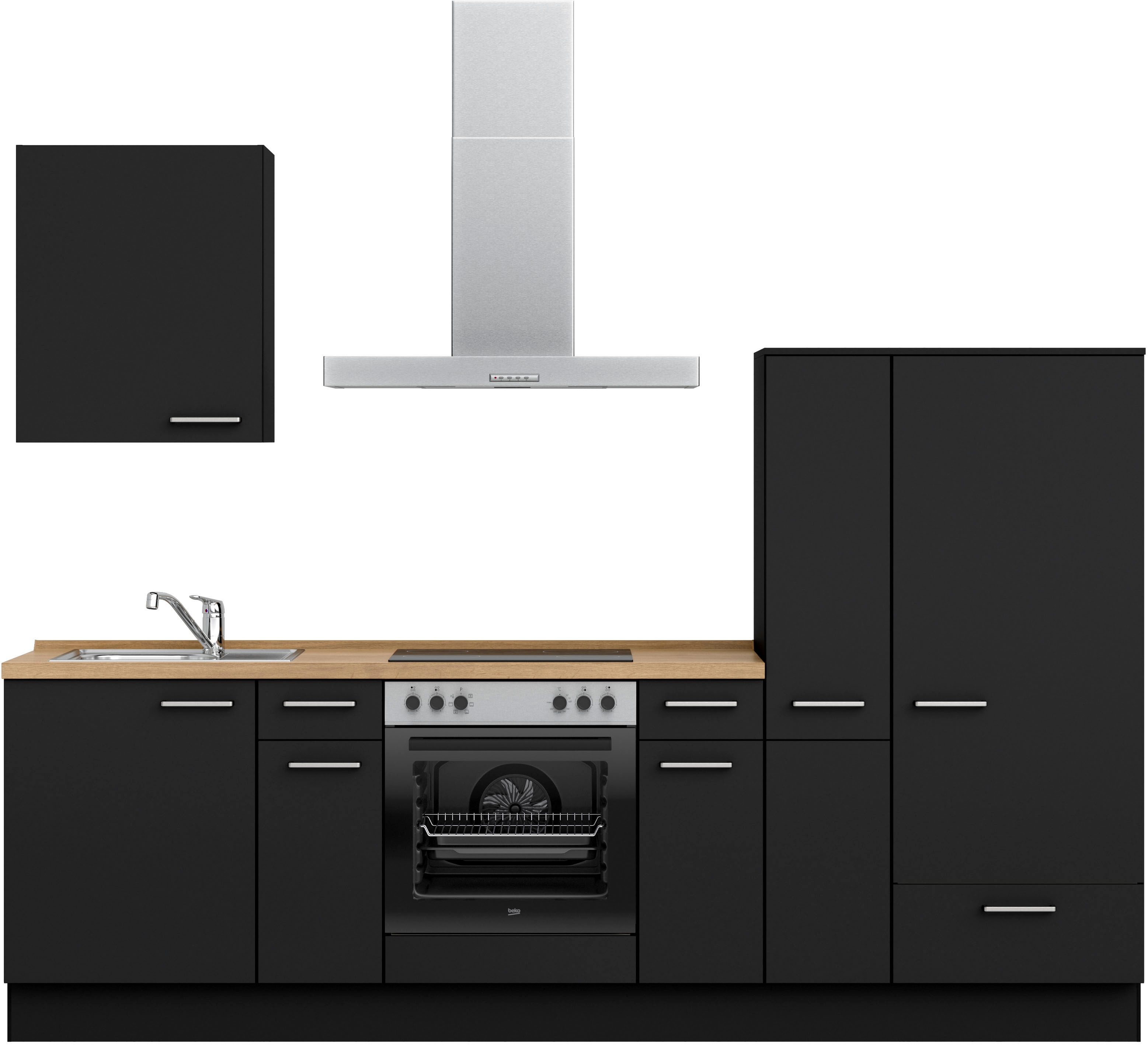 nobilia ""Touch I", NEU: individuell anpassbar mit gratis Profi-Beratung" vormontiert, Breite 270 cm, Ausrichtung wählbar, wahlw. mit E-Geräten