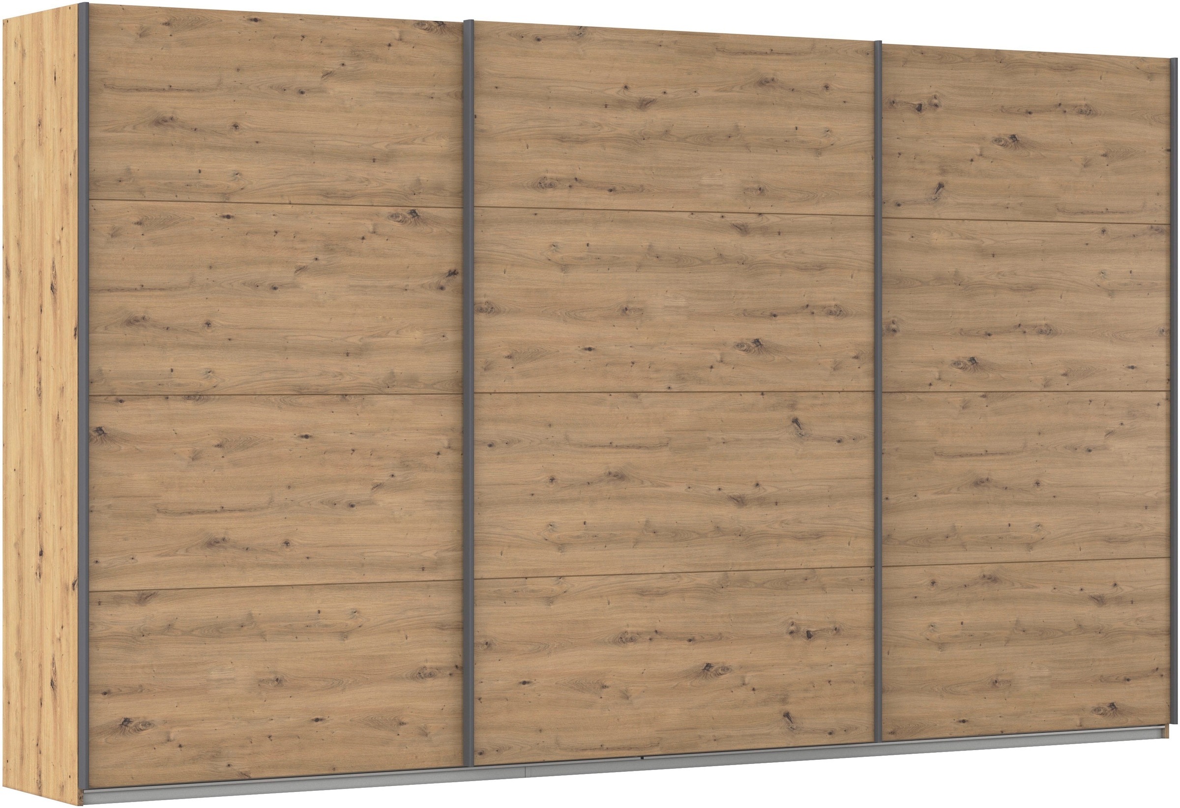 OTTO home Schwebetürenschrank "Kleiderschrank Schrank Garderobe AGORDO mit Dekor- oder Hochglanzfront" Breiten 203/271/315/360 cm in drei Griff-Farben - NEU: Farbe SCHWARZ, in 4 Breiten und 2 Höhen MADE IN GERMANY