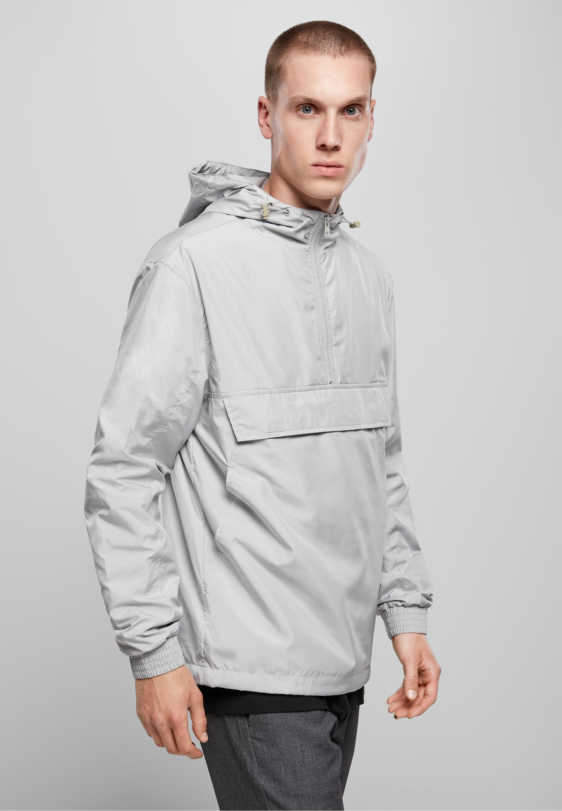 URBAN CLASSICS Anorak »Urban Classics Herren Basic Pull Over Jacket«, (1 St.), mit Kapuze