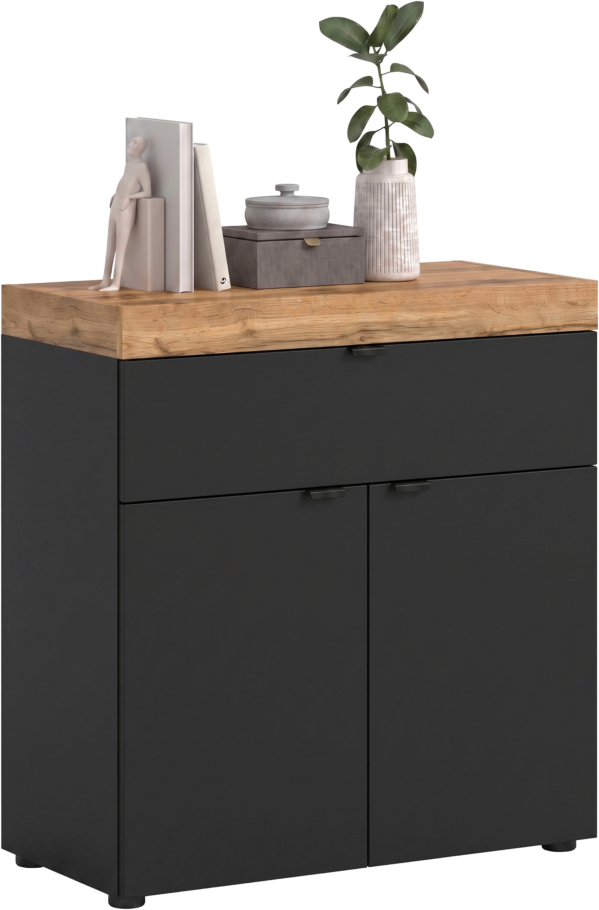 OTTO home Kommode "MAMBO II, Breite 77cm, 2 Türen, 1 Einlegeboden, 1 Schubkasten" 1 Stk. tlg. Kommode, Anrichte, Wohnzimmer, Schlafzimmer