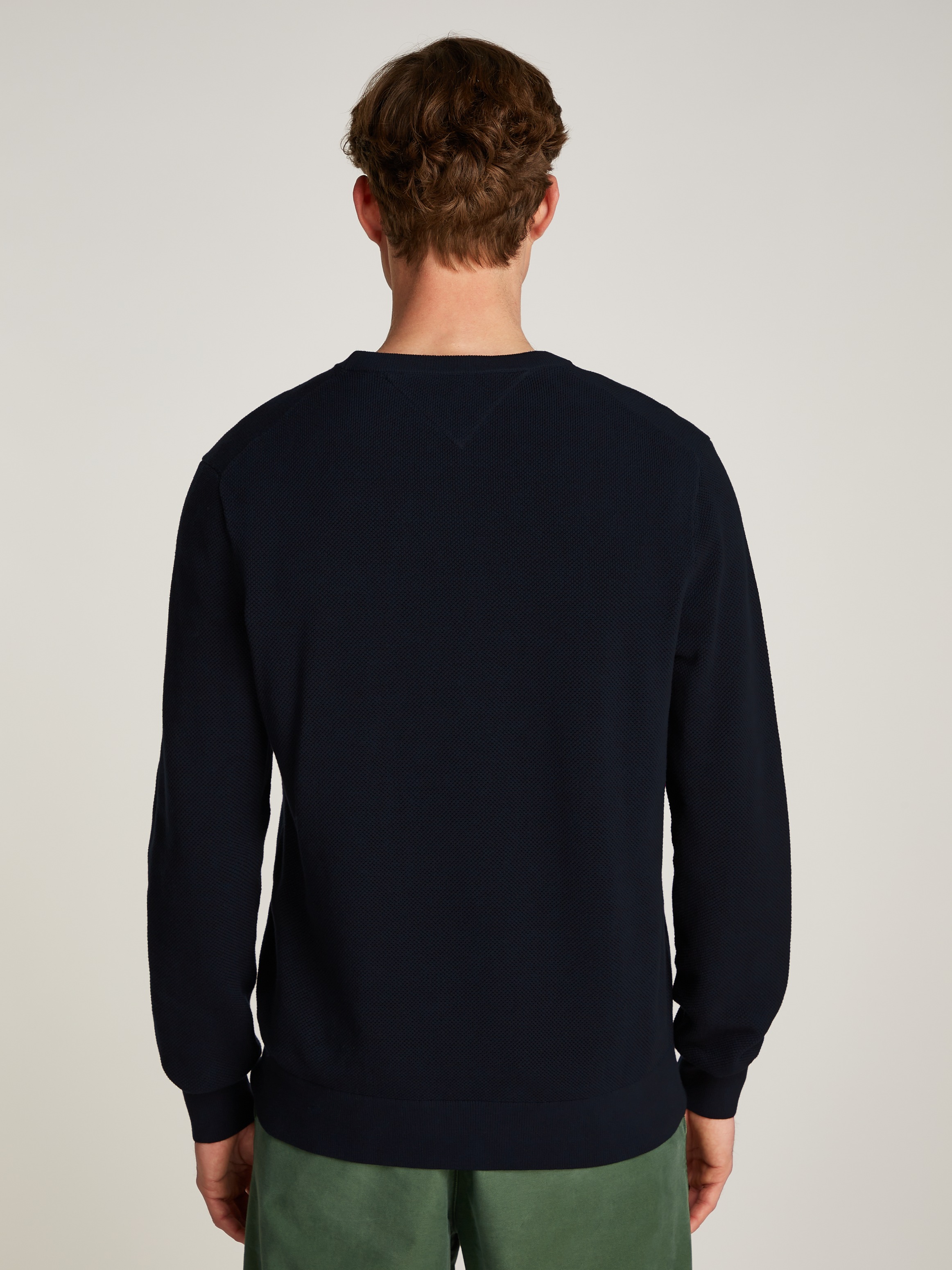 Tommy Hilfiger Rundhalspullover »ESSENTIAL STRUCTURE CREW NECK«, mit feiner Struktur