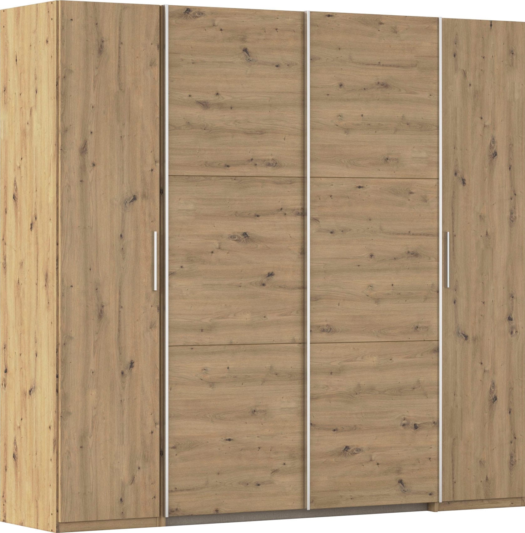 rauch Schwebetürenschrank "Kleiderschrank Drehtürenschrank Schrank Garderobe KRONACH" in 3 Ausstattungen BASIC/CLASSIC/PREMIUM, Breiten 225/268/311/354 cm, mit Dreh- und Schwebetüren und vielen Einlegeböden MADE IN GERMANY