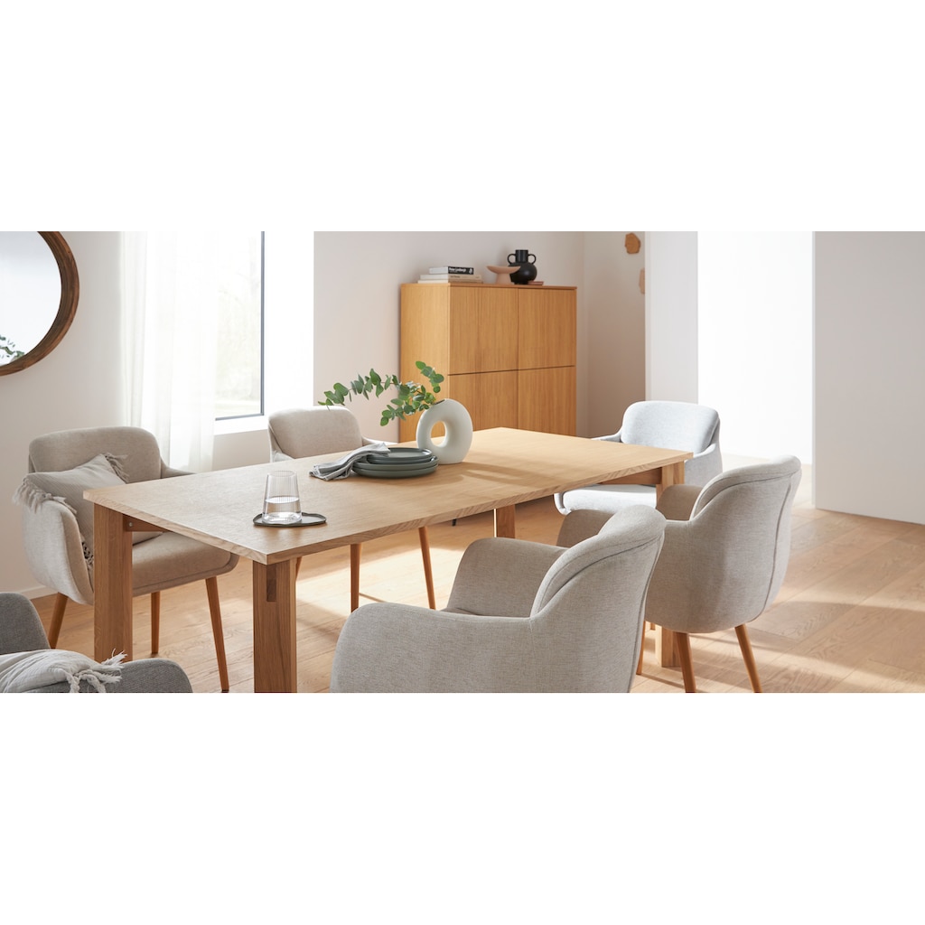 LeGer Home by Lena Gercke Esszimmerstuhl »Fleur«, Struktur fein