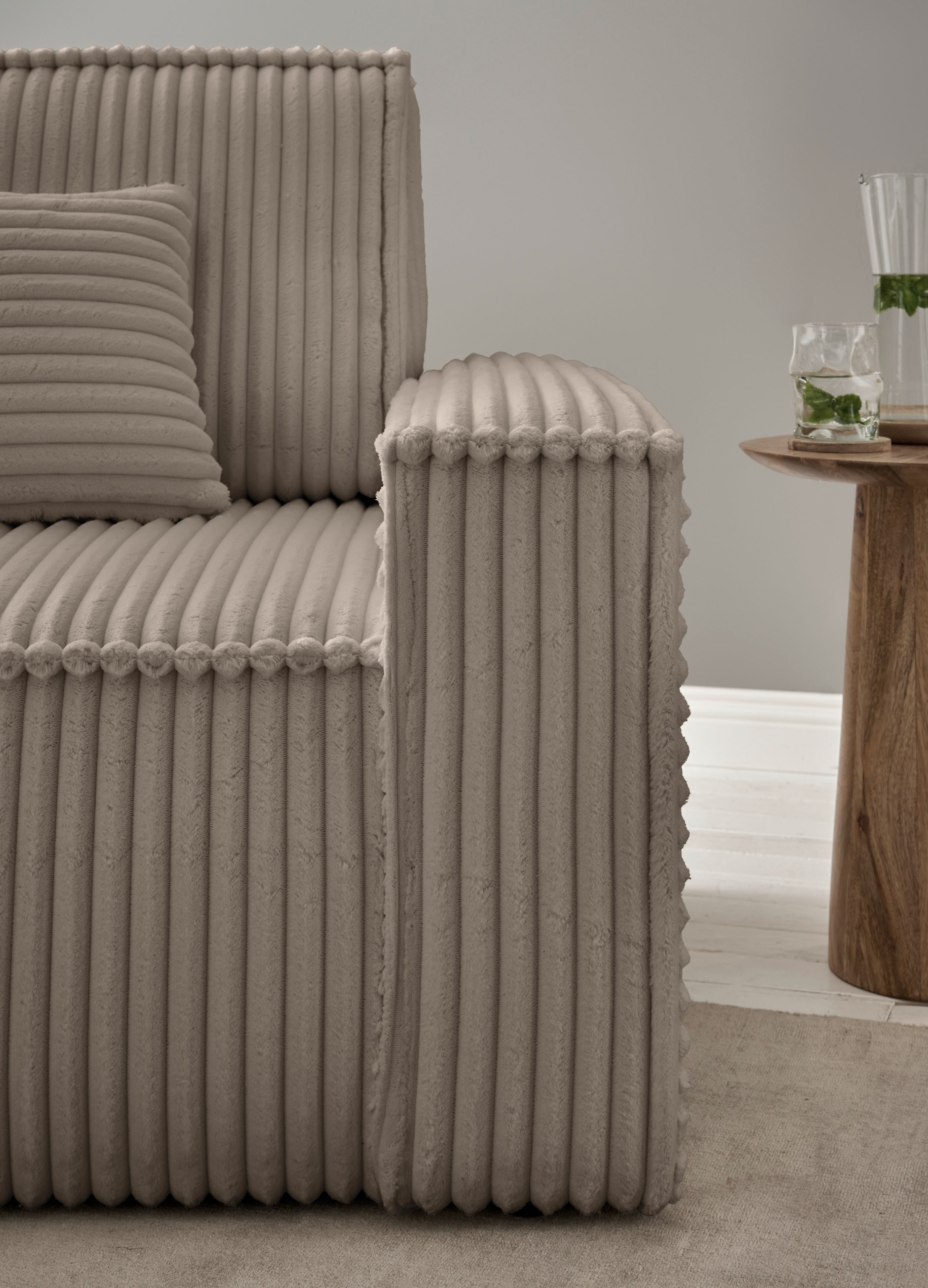 andas Loveseat »Finnley«, (2 St.), Loveseat und Hocker im Set, passend zur Polster-Serie Finnley