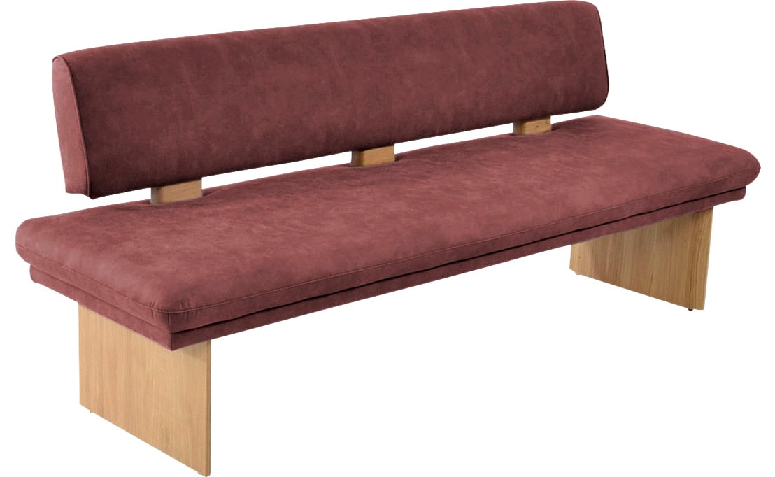K+W Komfort & Wohnen Polsterbank »Longbeach«, (1 St.), Spitzkissenoptik im Sitz, wahlweise in der Breite 204cm oder 224cm