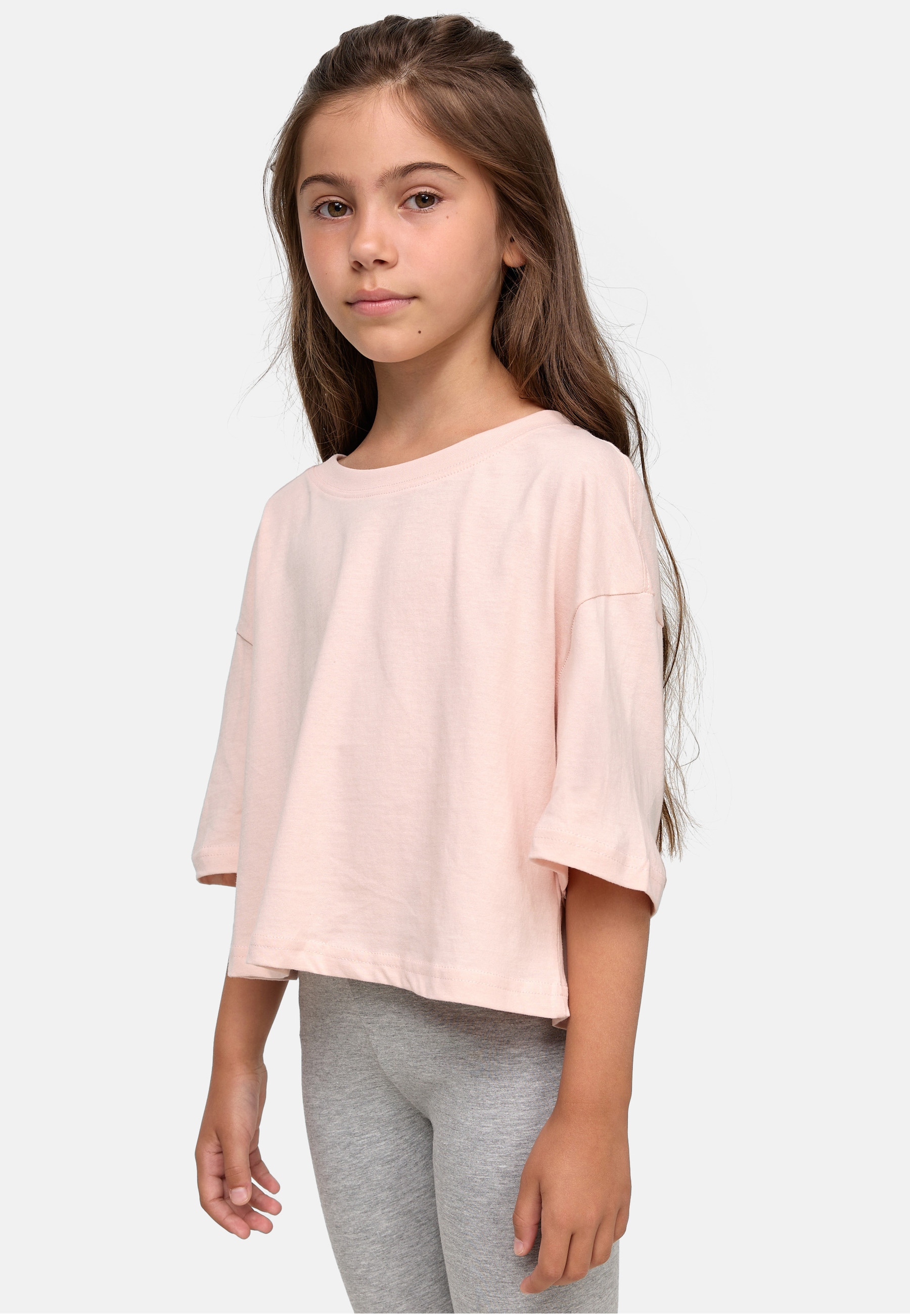 URBAN CLASSICS T-Shirt »Urban Classics Damen Girls Short Kimono Tee« 1 Stk.