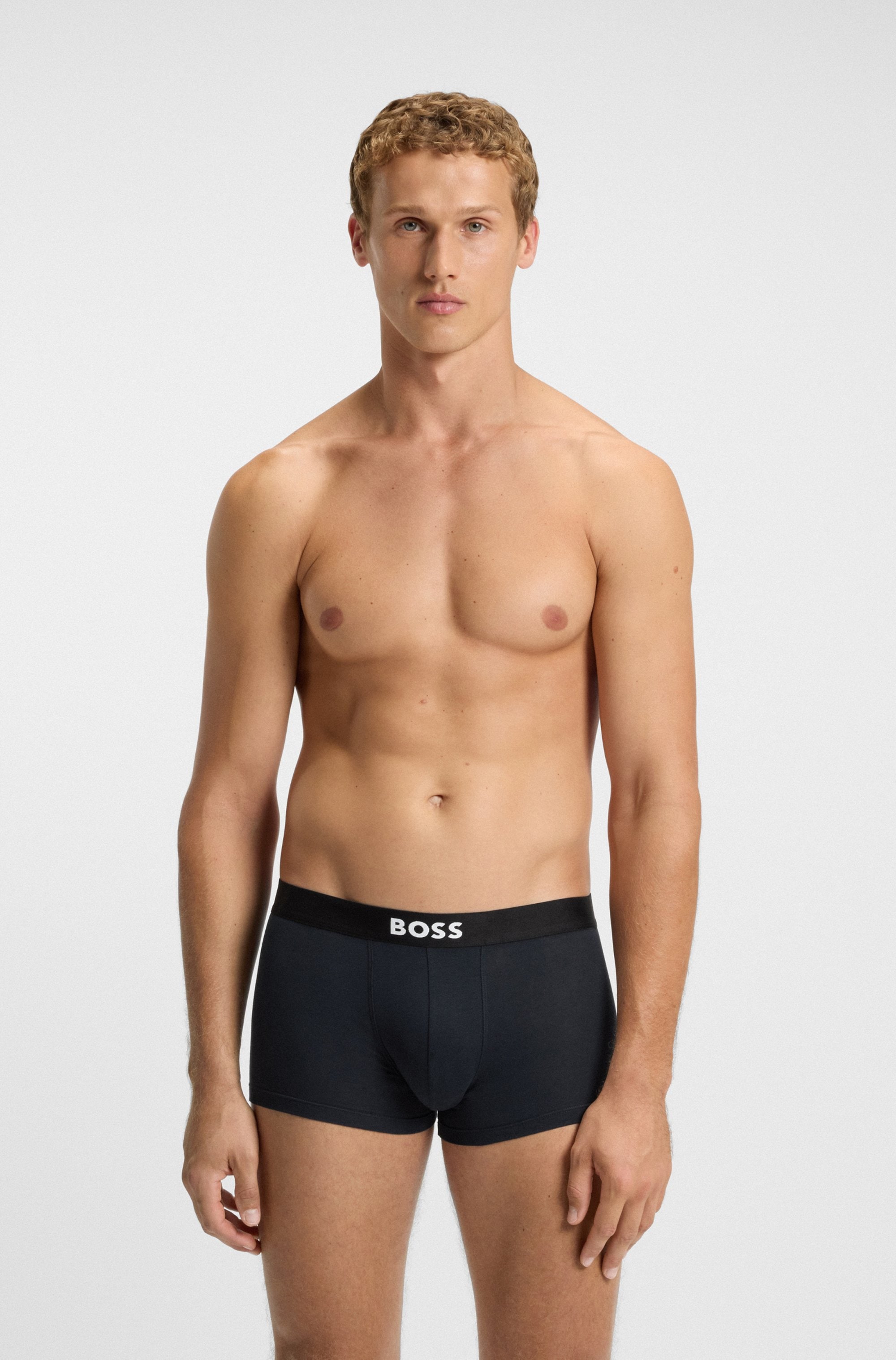 BOSS Trunk »3P Trunk BOSS ONE« mit unifarbenen Bund