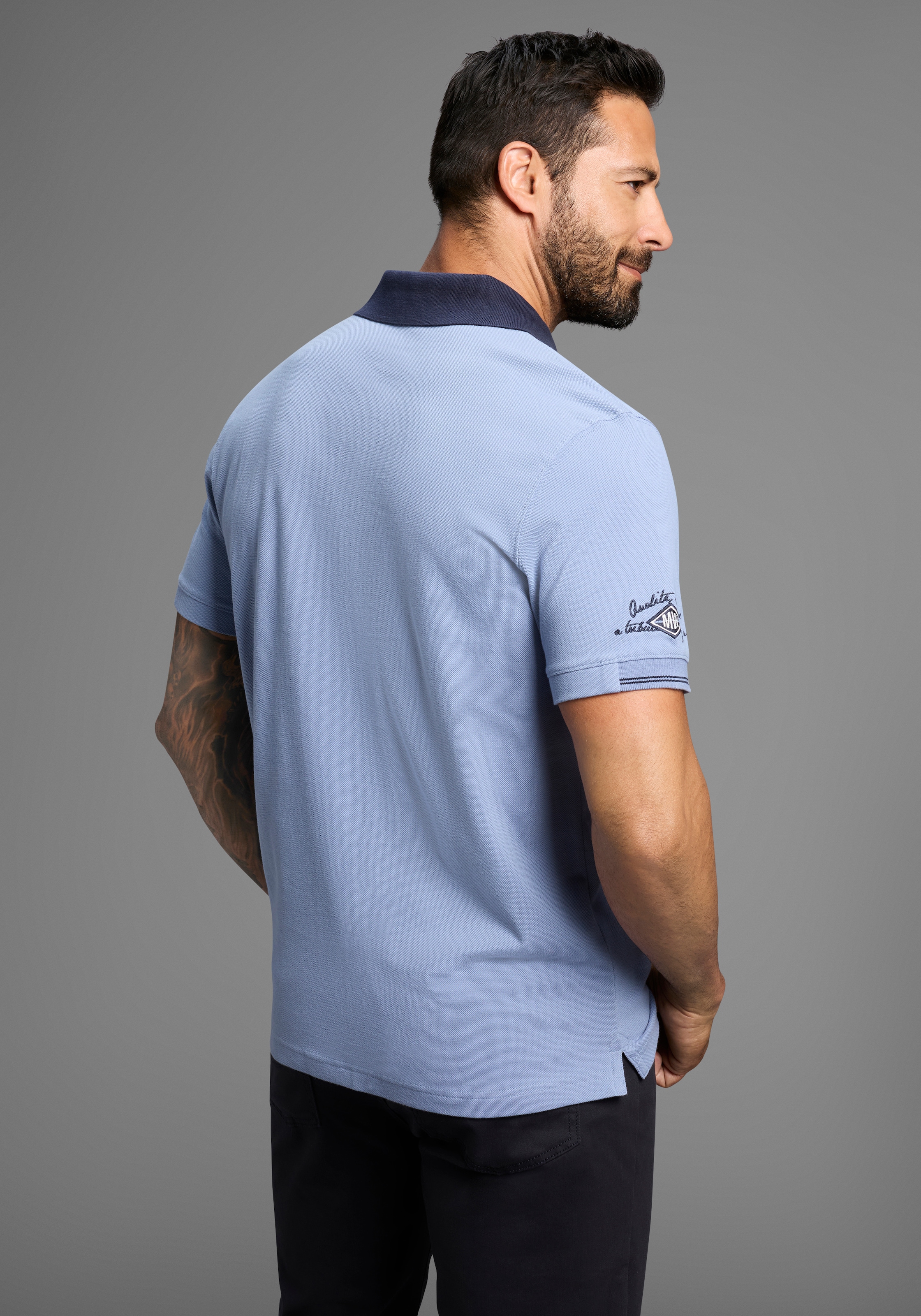 Mans World Poloshirt, Kurzarm, mit Polokragen, für sportliche Aktivitäten günstig online kaufen
