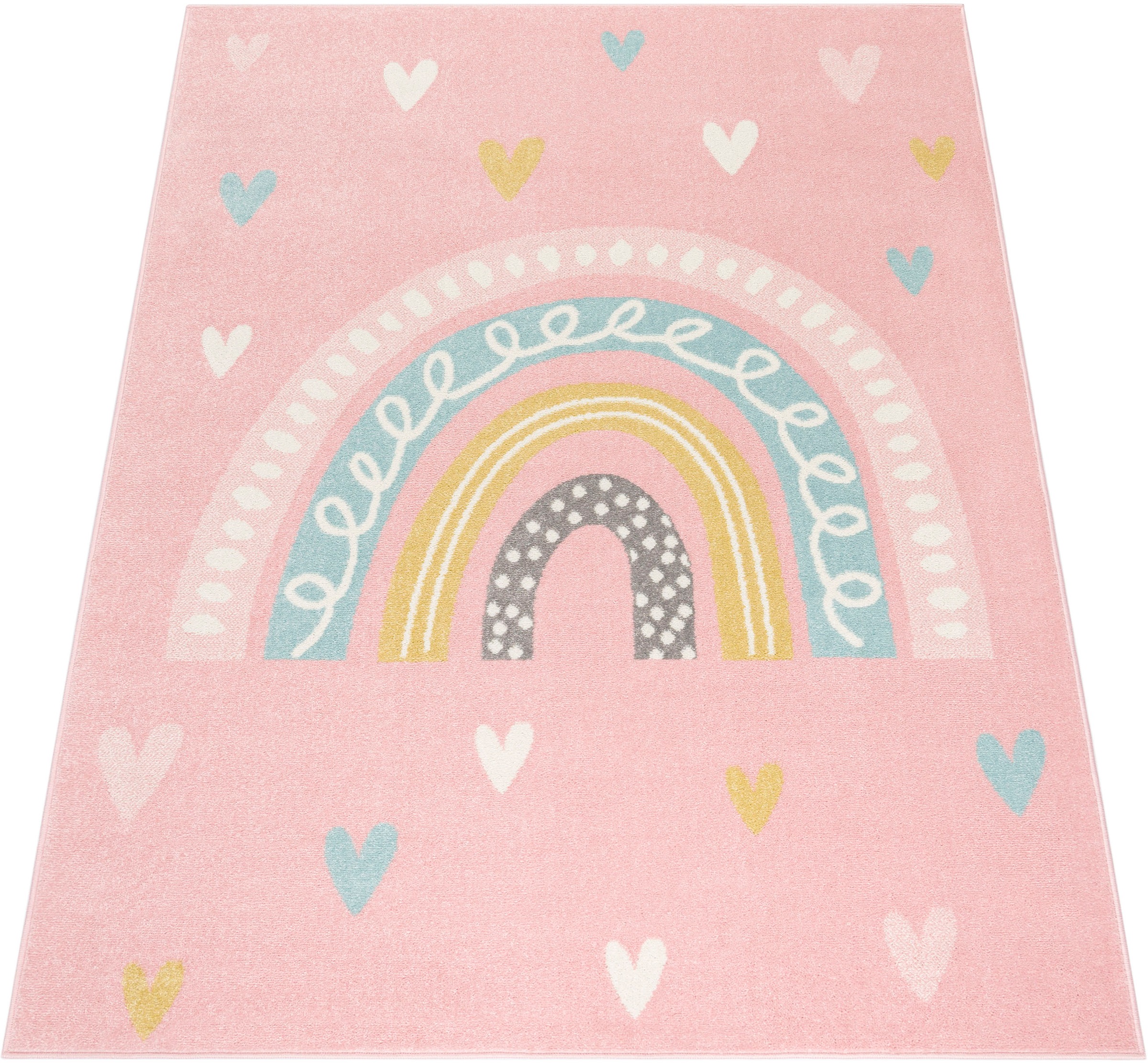 Paco Home Kinderteppich "Nino 887" rechteckig 13 mm Höhe Kurzflor, Spieltep günstig online kaufen