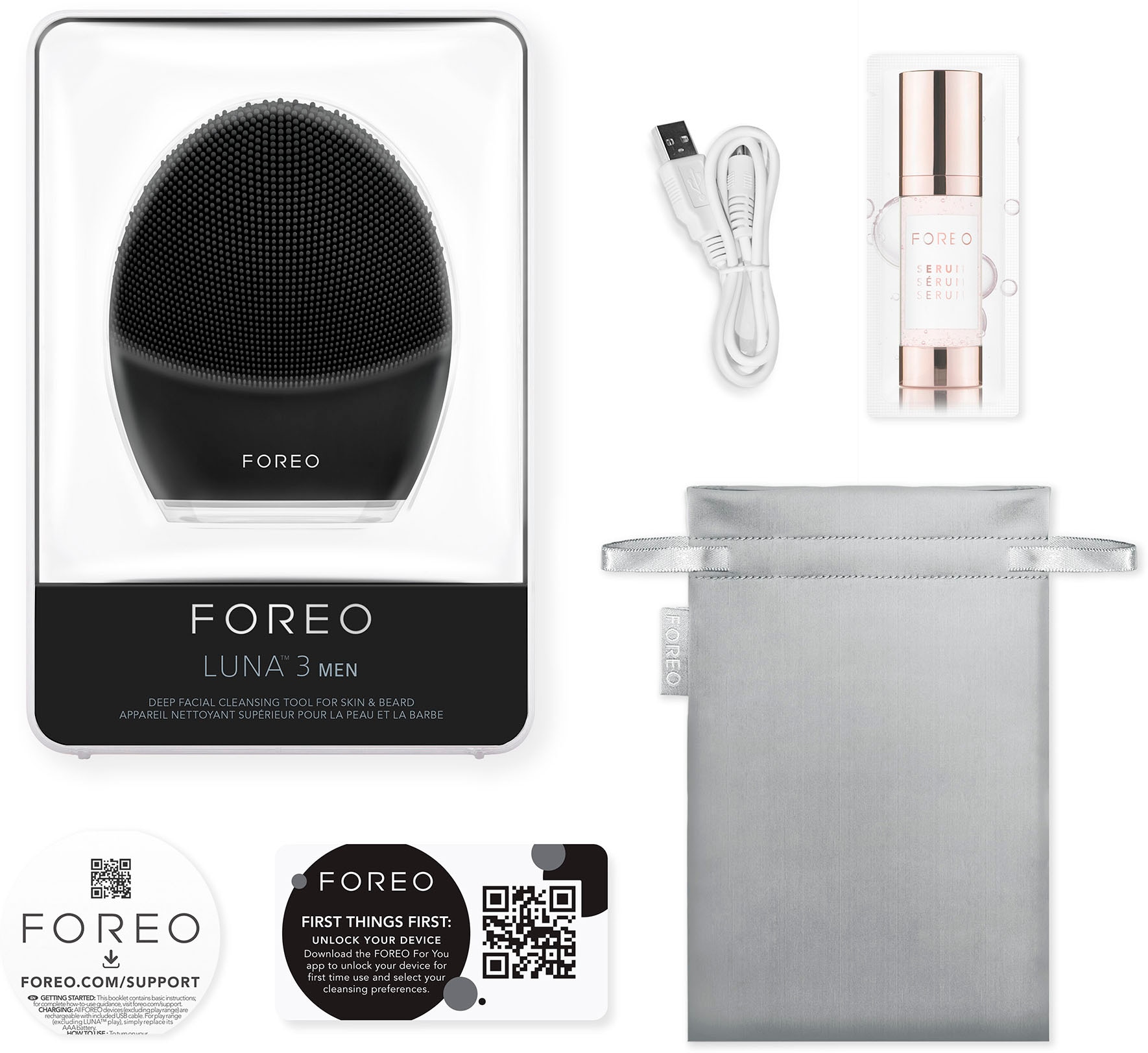 FOREO Elektrische Smarte Massagebürste »LUNA™ 3 Gesichtsreinigungsbürste BAUR & | Gesichtsreinigungs- MEN«