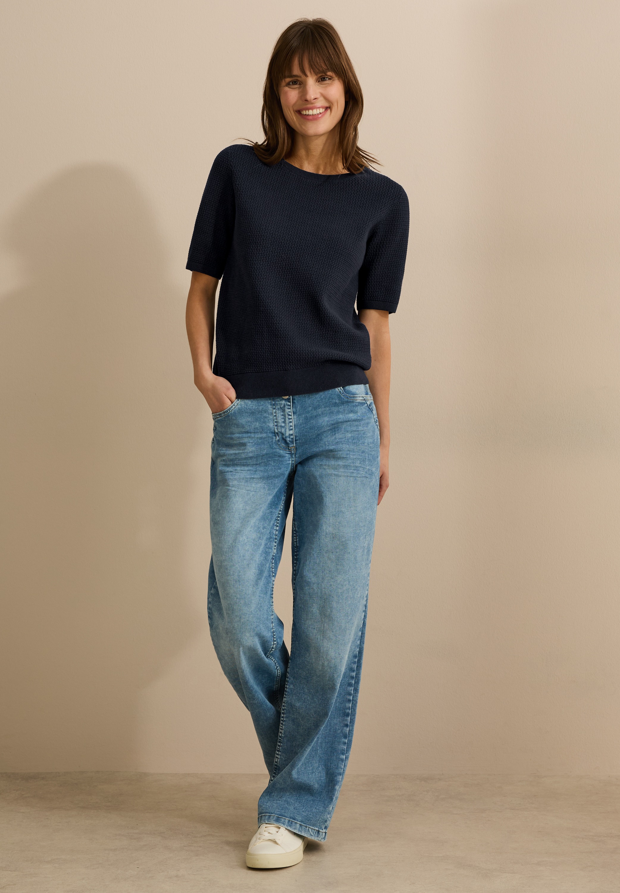 Cecil Strickpullover, aus reiner Baumwolle