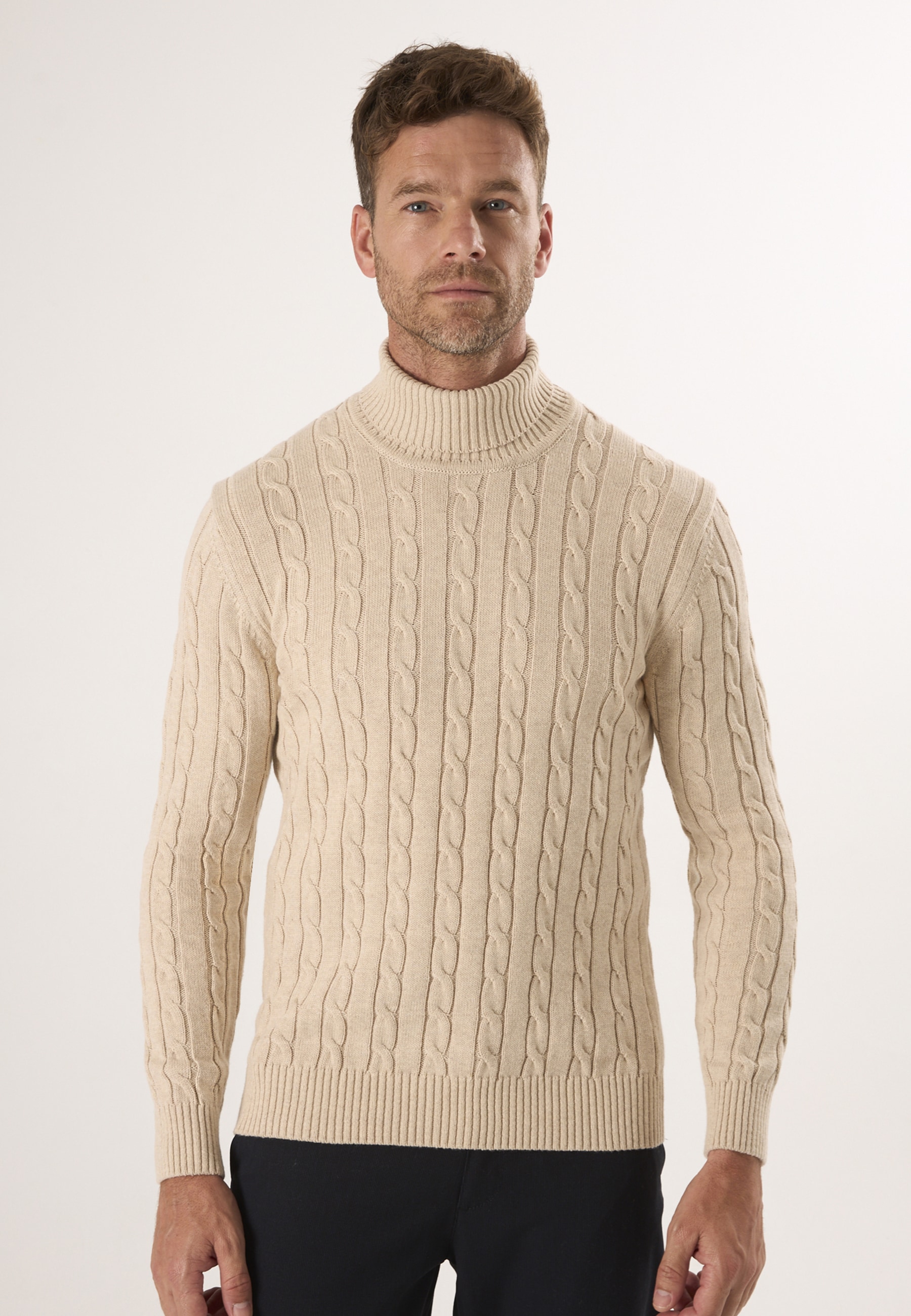 Felix Hardy Rollkragenpullover "Rollkragenpullover aus Kabelstrick"