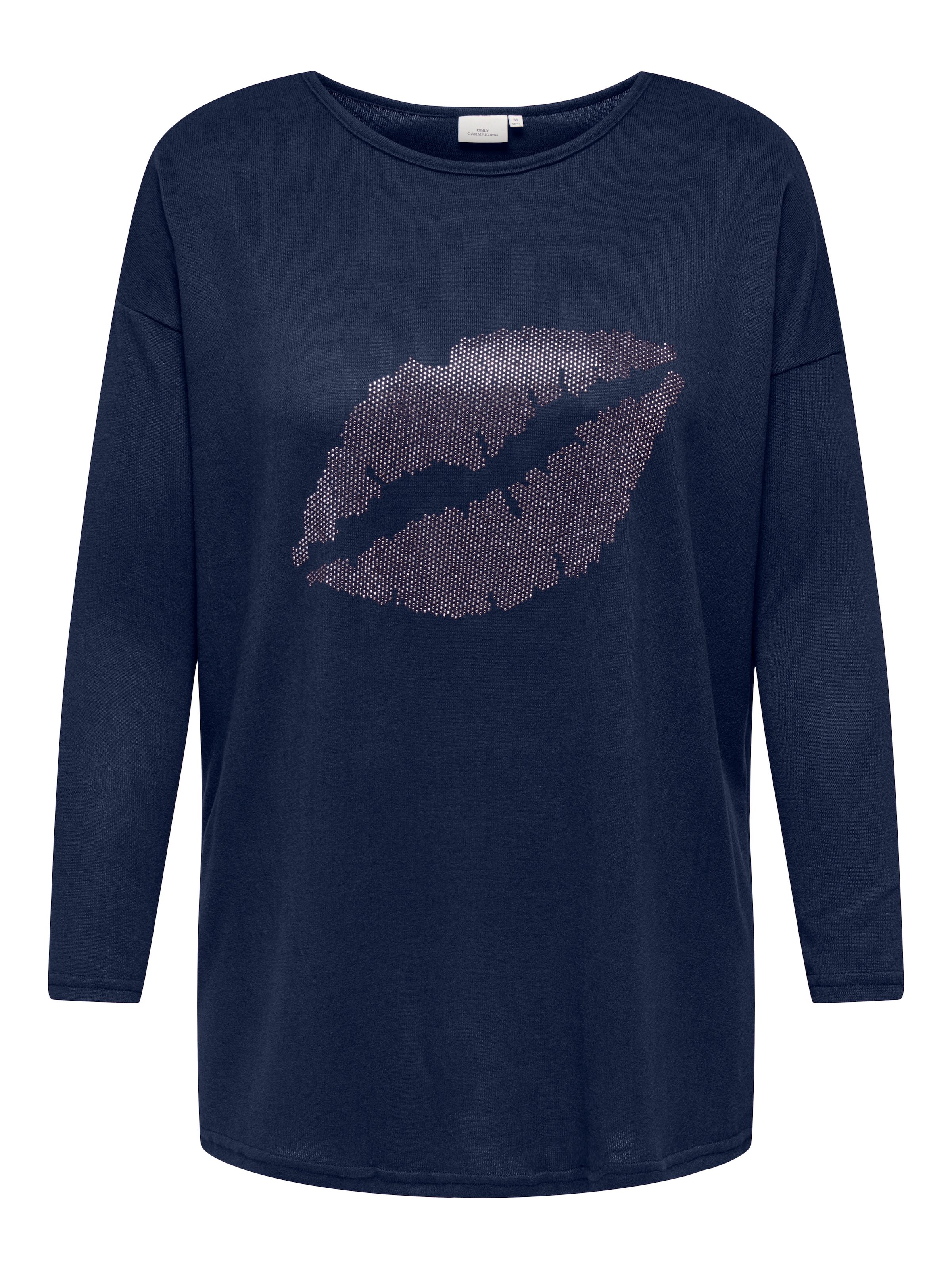 ONLY CARMAKOMA Longshirt "CARALBA LS LONG TOP JRS" mit Glitzernieten günstig online kaufen