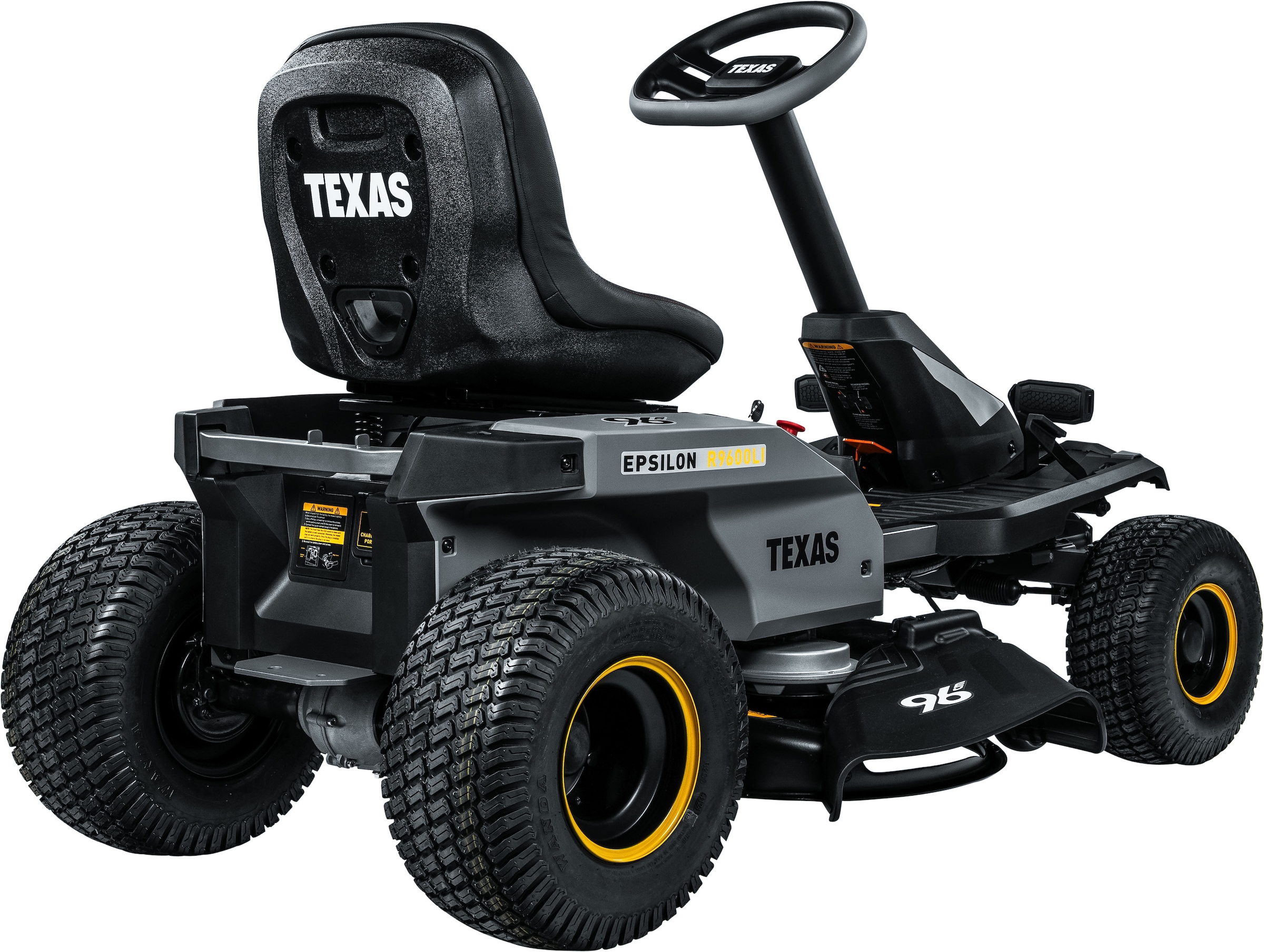 Texas Akku-Rasentraktor »Epsilon R9600Li« 72 V Akku, 7 Schnitthöhen