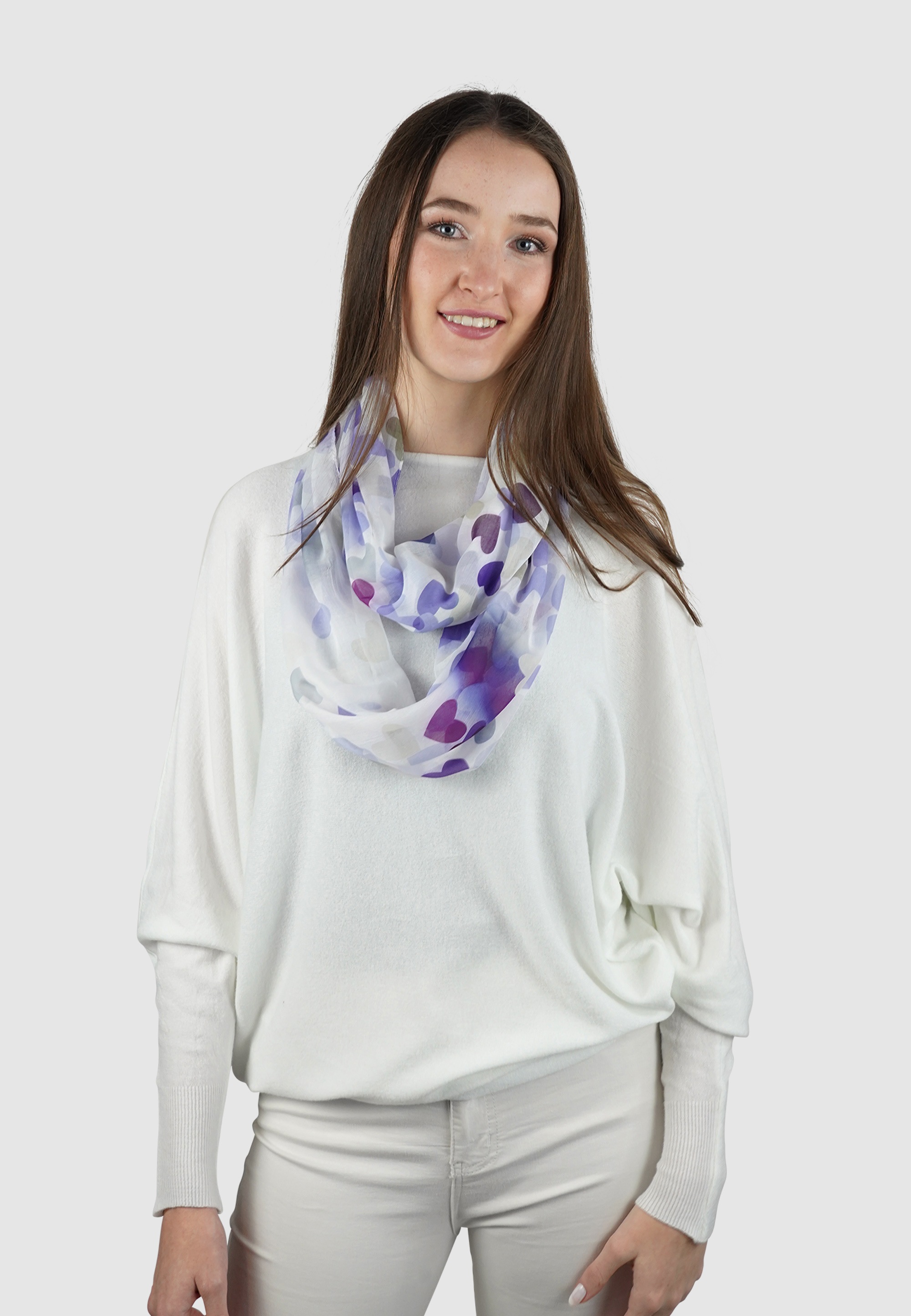 Emma &amp; Kelly Modeschal »MAIRI« mit modischem Herz-Print IV8015
