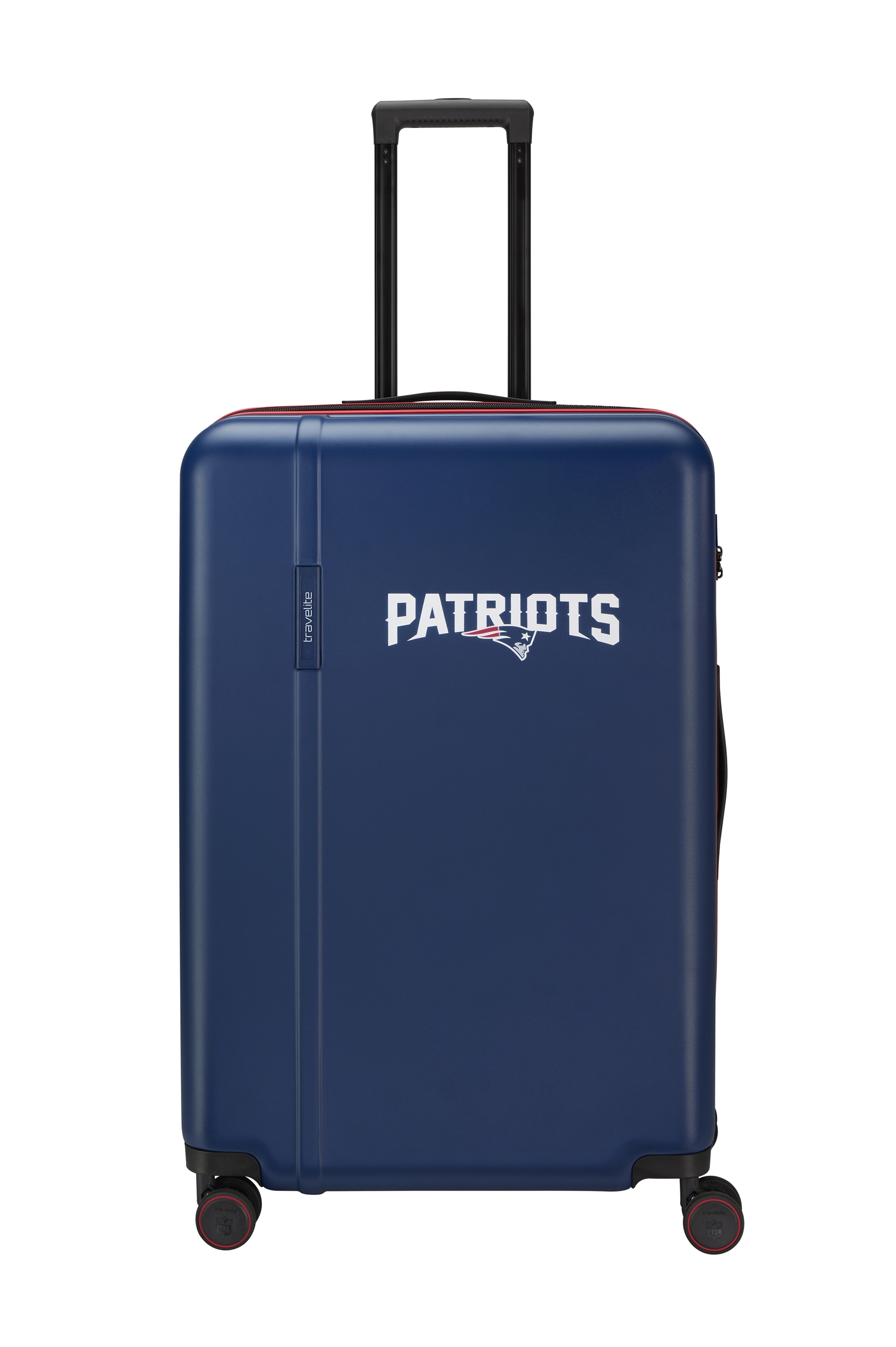 travelite "travelite x NFL Koffer Hartschale" 103 l 4 Rollen mit TSA-Schloss und 4 Doppelrollen – offizielles NFL-Teamdesign