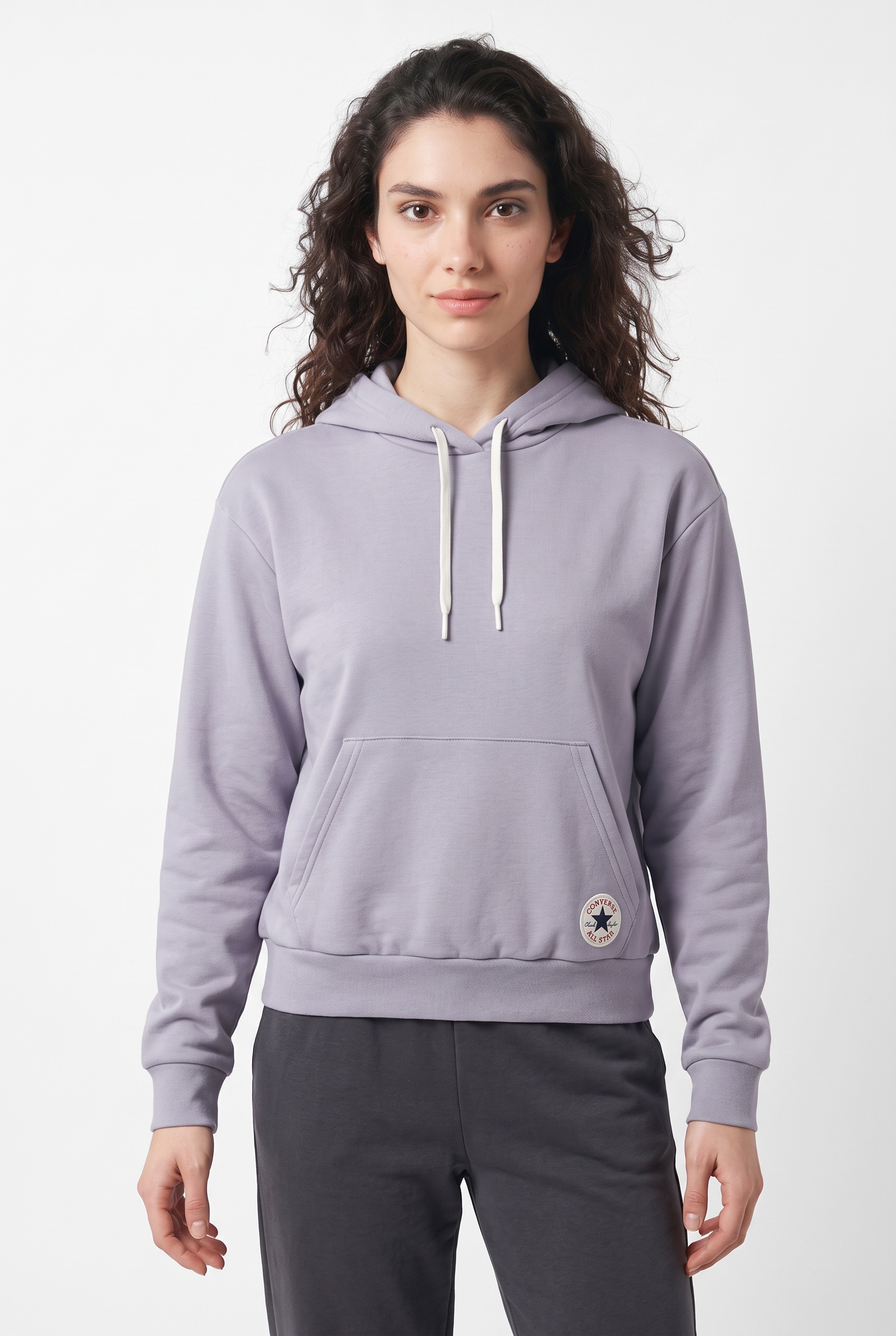 Converse Kapuzensweatshirt »CHUCK PATCH HOODIE«, mit Rundhalsausschnitt, Langarm, aus Baumwolle und Polyester
