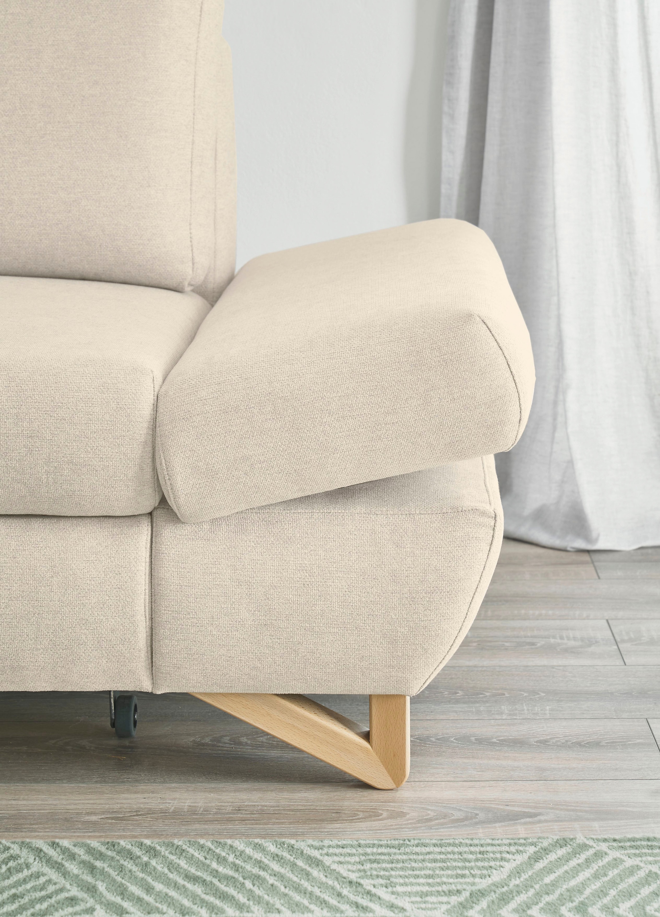 INOSIGN Ecksofa »City/Giron, L-Form,«, verstellbare Armlehnen mit Rasterfunktion