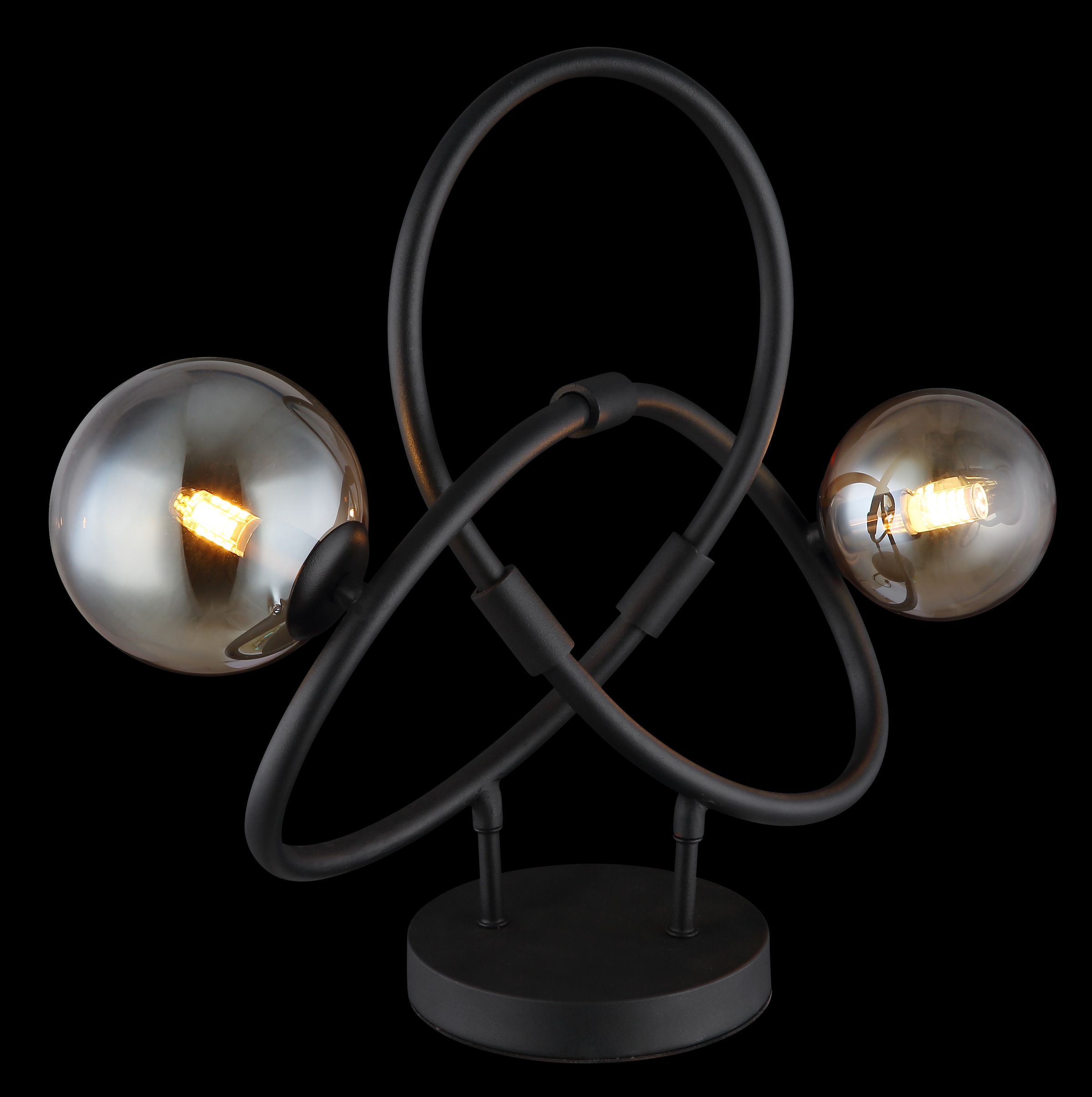 GLOBO LIGHTING Tischleuchte »TUBERIUS«, Leuchtmittel G9 | Leuchtmittel wechselbar, Tischlampe/Glas amber/modern/Wohnzimmer/Schlafzimmer