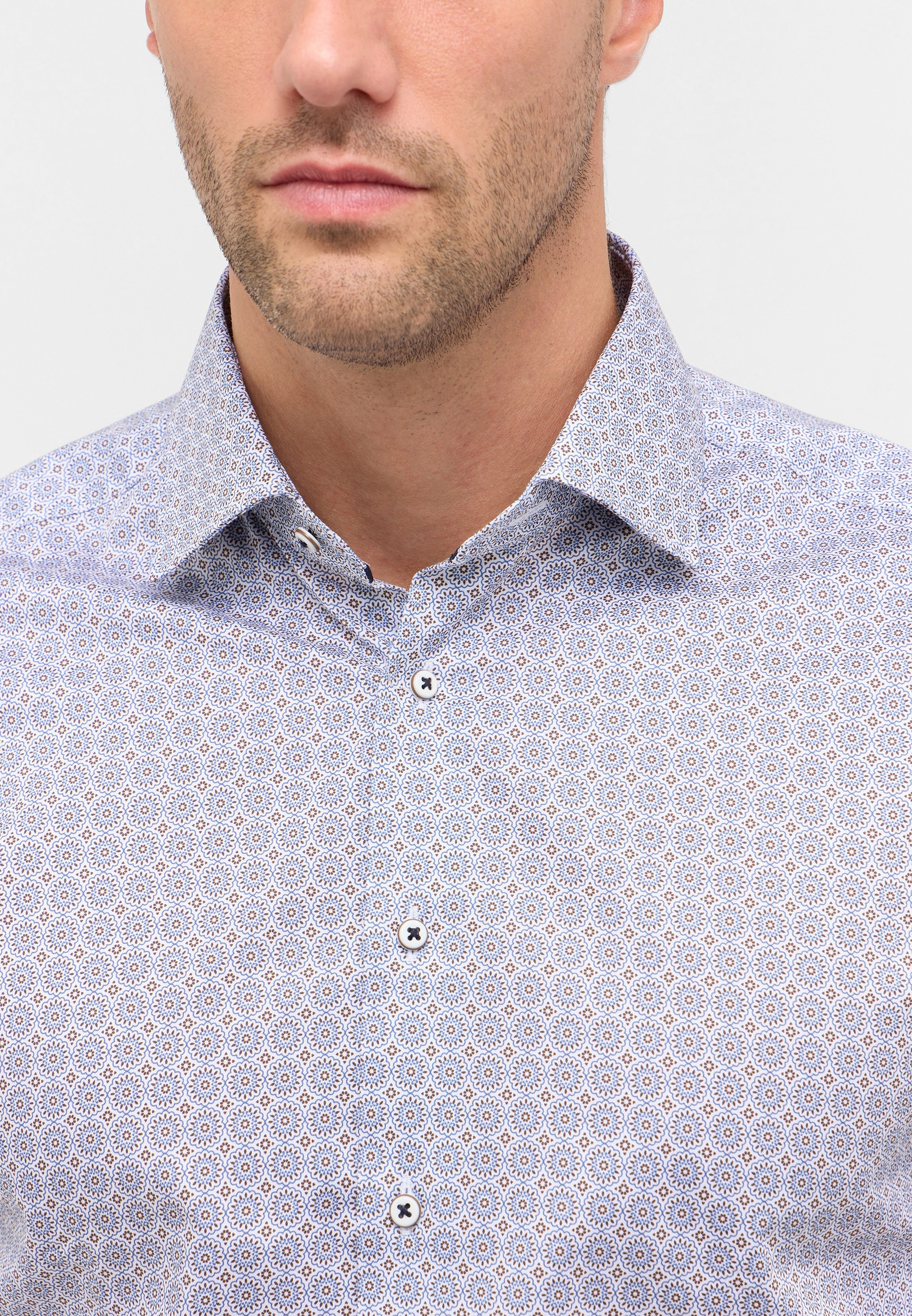 Thumbnail - Eterna Langarmhemd "MODERN FIT" NON IRON (bügelfrei)