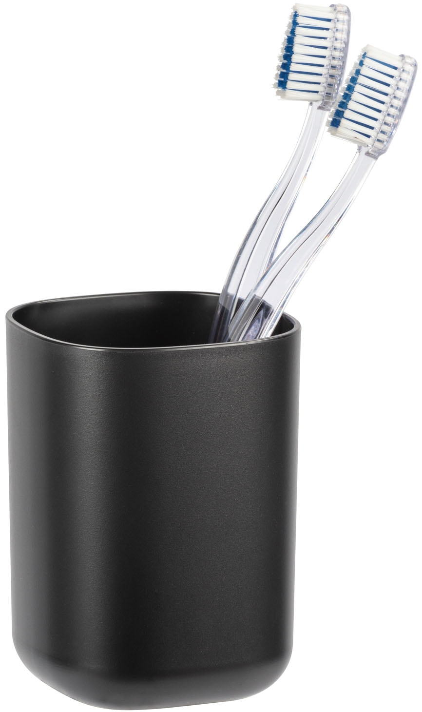 WENKO Badaccessoire-Set »Davos« bestehend aus Seifenspender, 2x Zahnputzbecher, schwarz matt