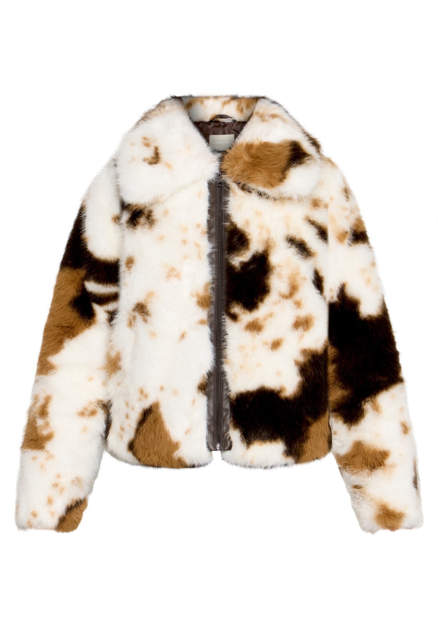 Amber & June Plüschjacke »Damen mit Taschen«