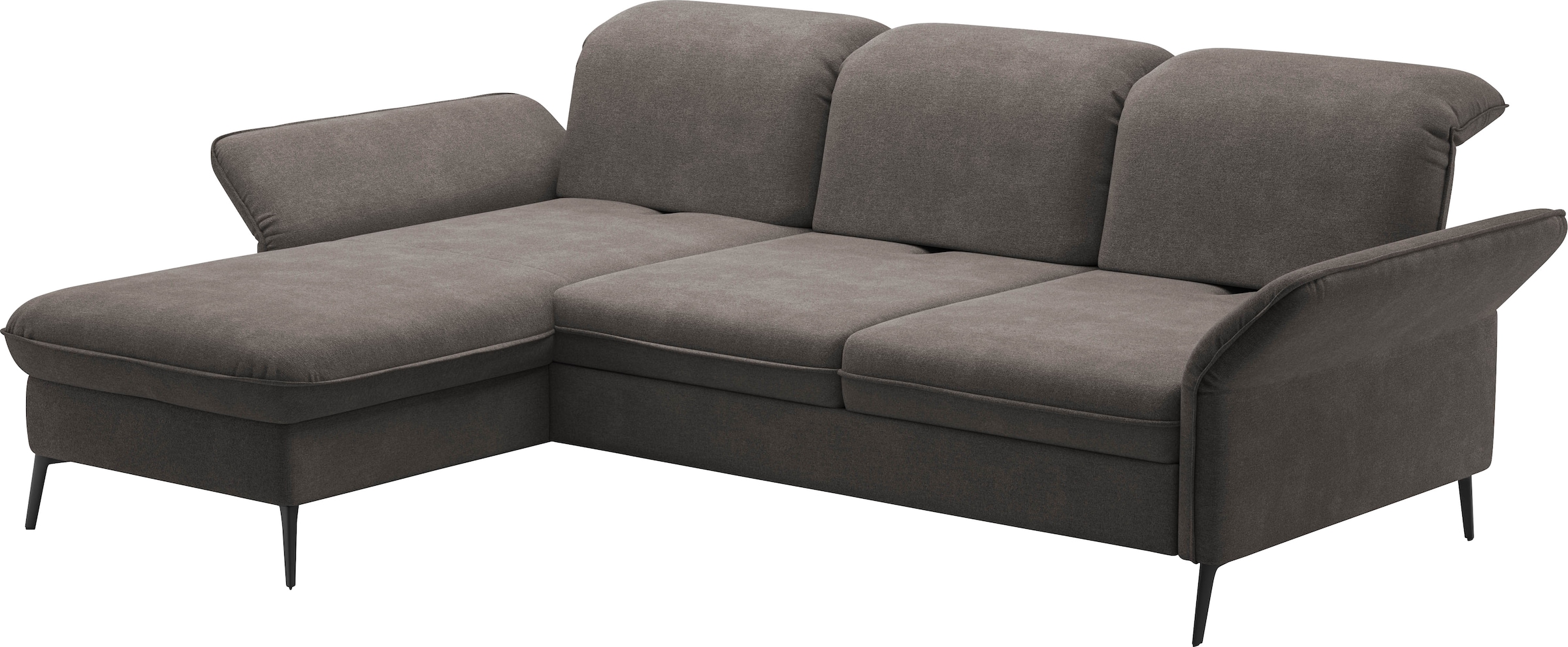 sit&more Ecksofa »Emely«, mit Sitztiefenverstellung optional mit Bettfunktion und Bettkasten