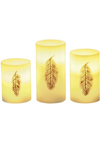 Pauleen LED-Kerze »Golden Feather Candle Wachs...