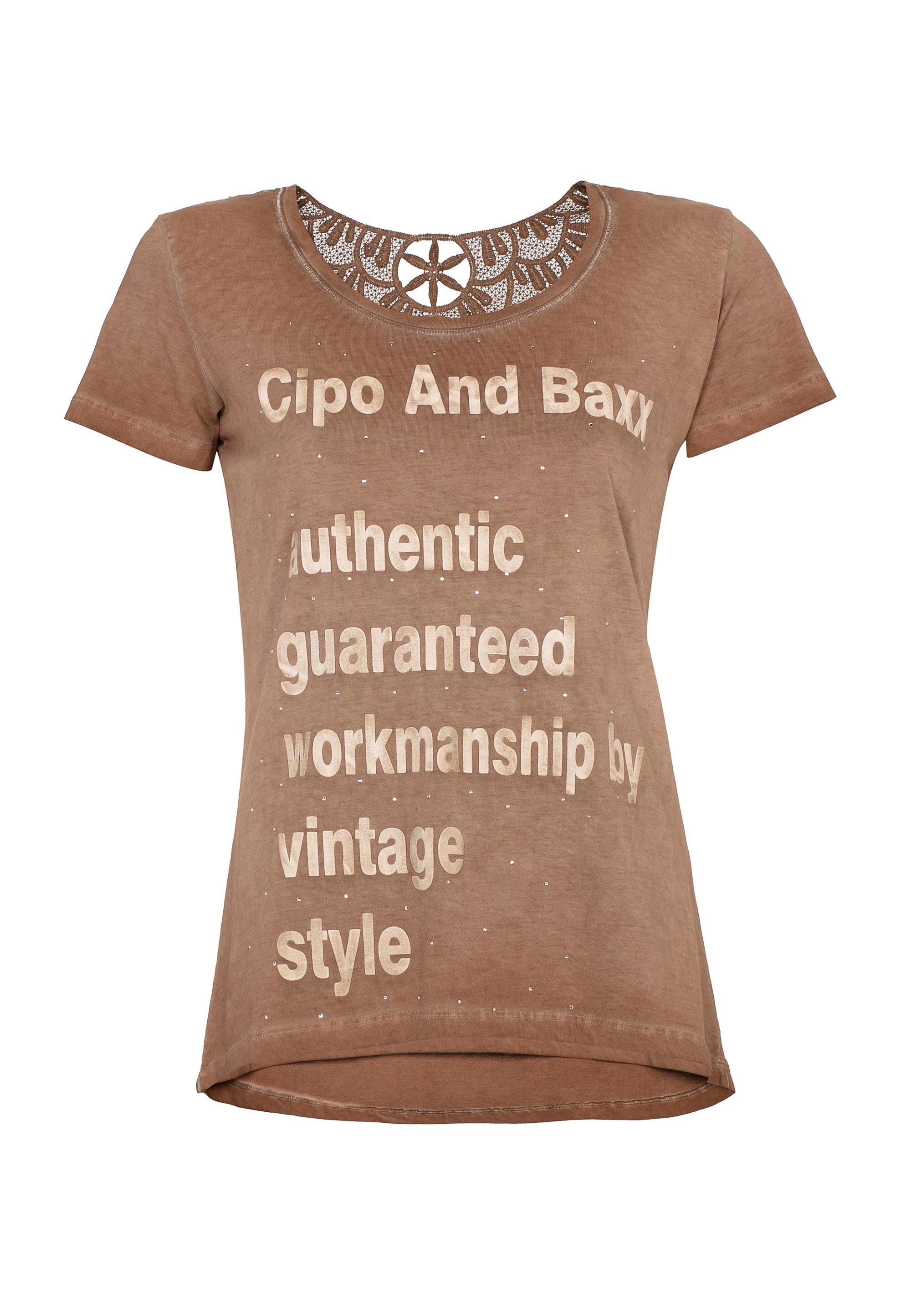 Cipo & Baxx T-Shirt, im Vintage-Look