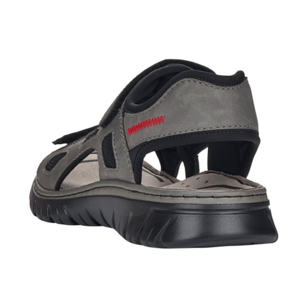 Rieker Sandale, Sommerschuh, Klettschuh, Outdoorsandale, in Trekking-Optik, G-Weite