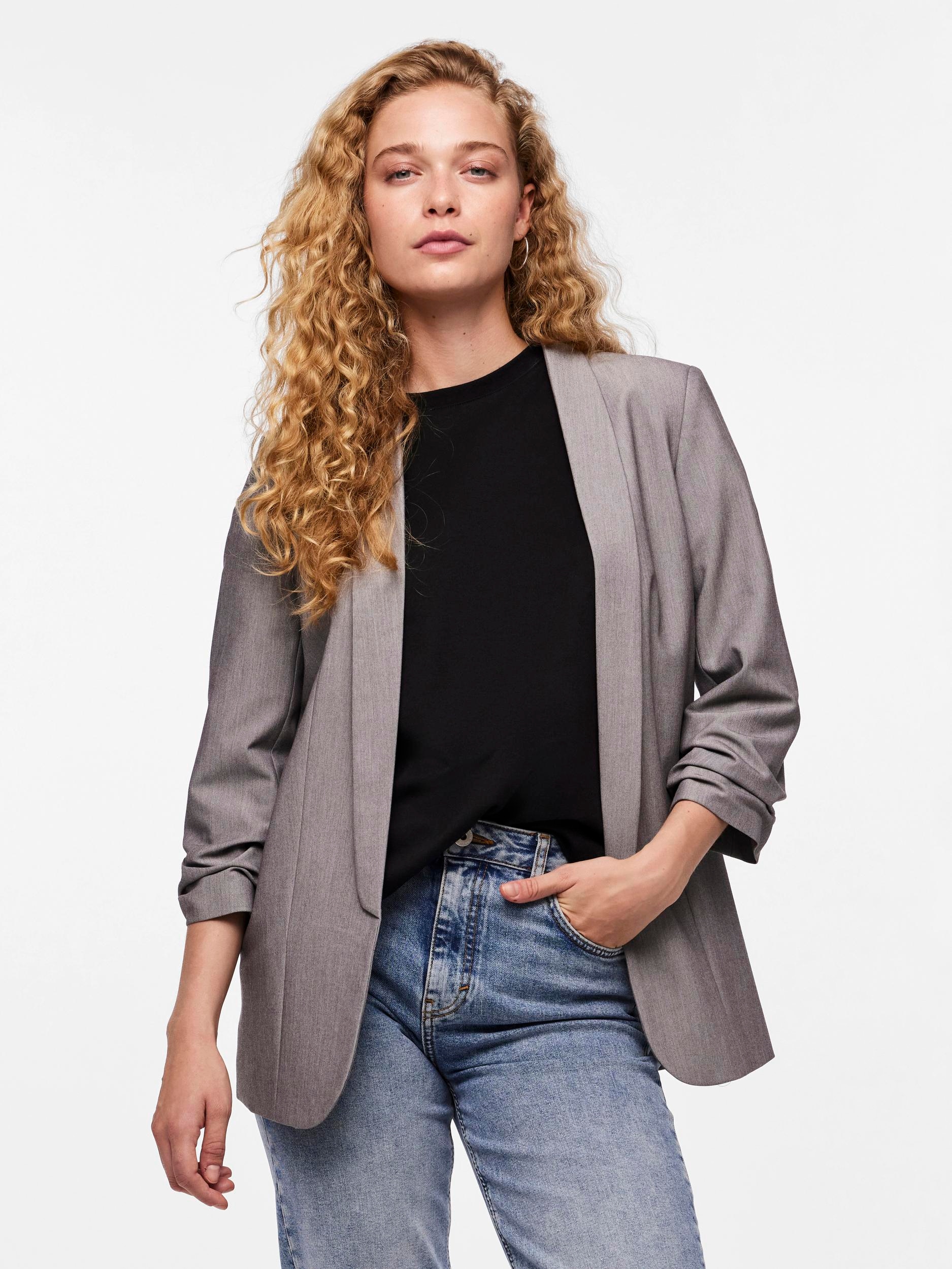 pieces "PCBOSELLA 3/4 BLAZER NOOS" Materialmix, regular fit günstig online kaufen