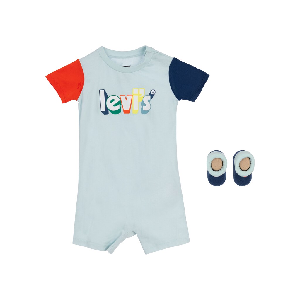 Levi's® Kids Strampler »LVB DOODLE PRINT AND STRIPED«, (Set, 2 tlg.), mit Schühchen, for BOYS