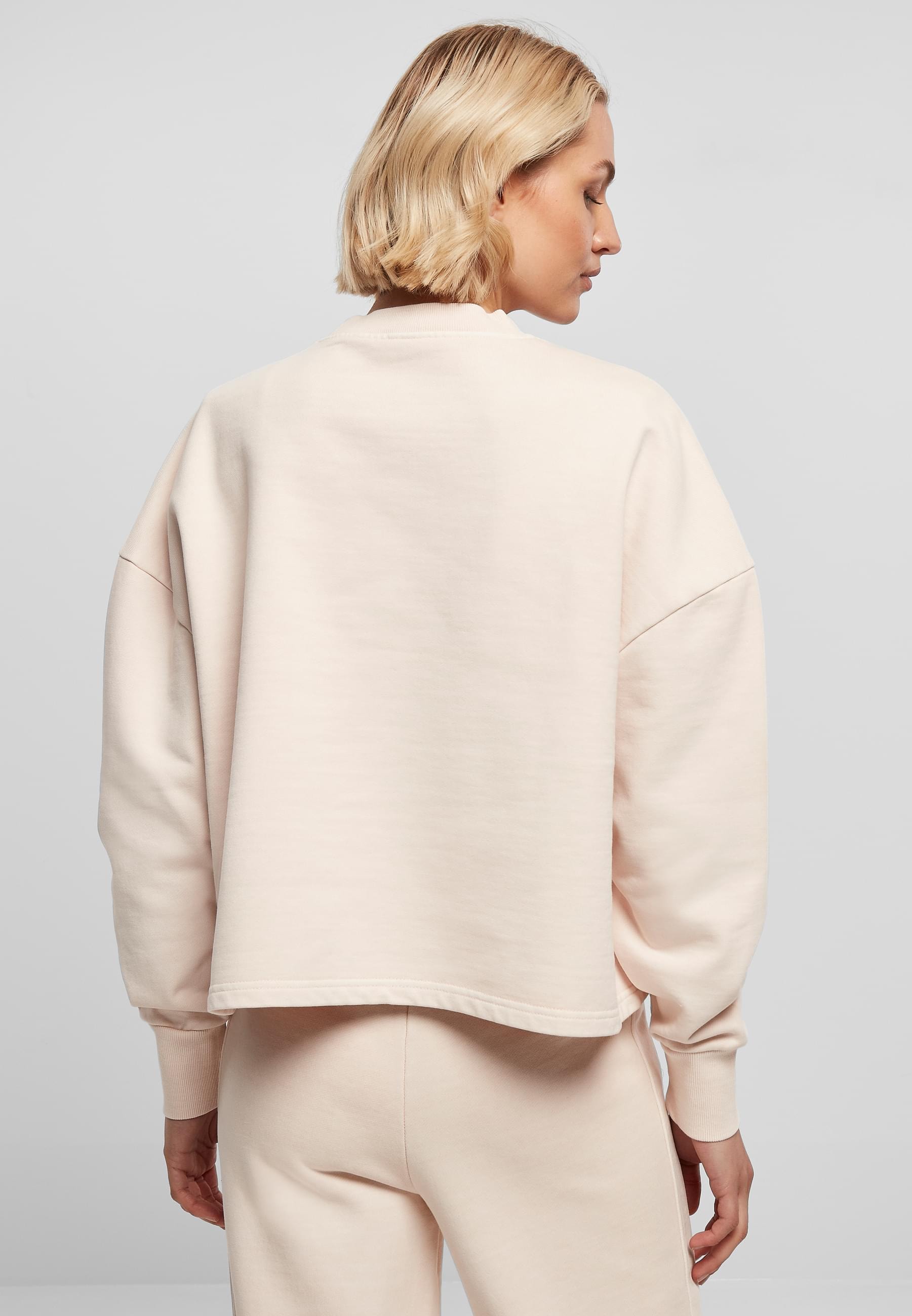 URBAN CLASSICS Sweater »Urban Classics Damen Ladies Heavy Terry Garment Dye Crewneck«, (1 tlg.)