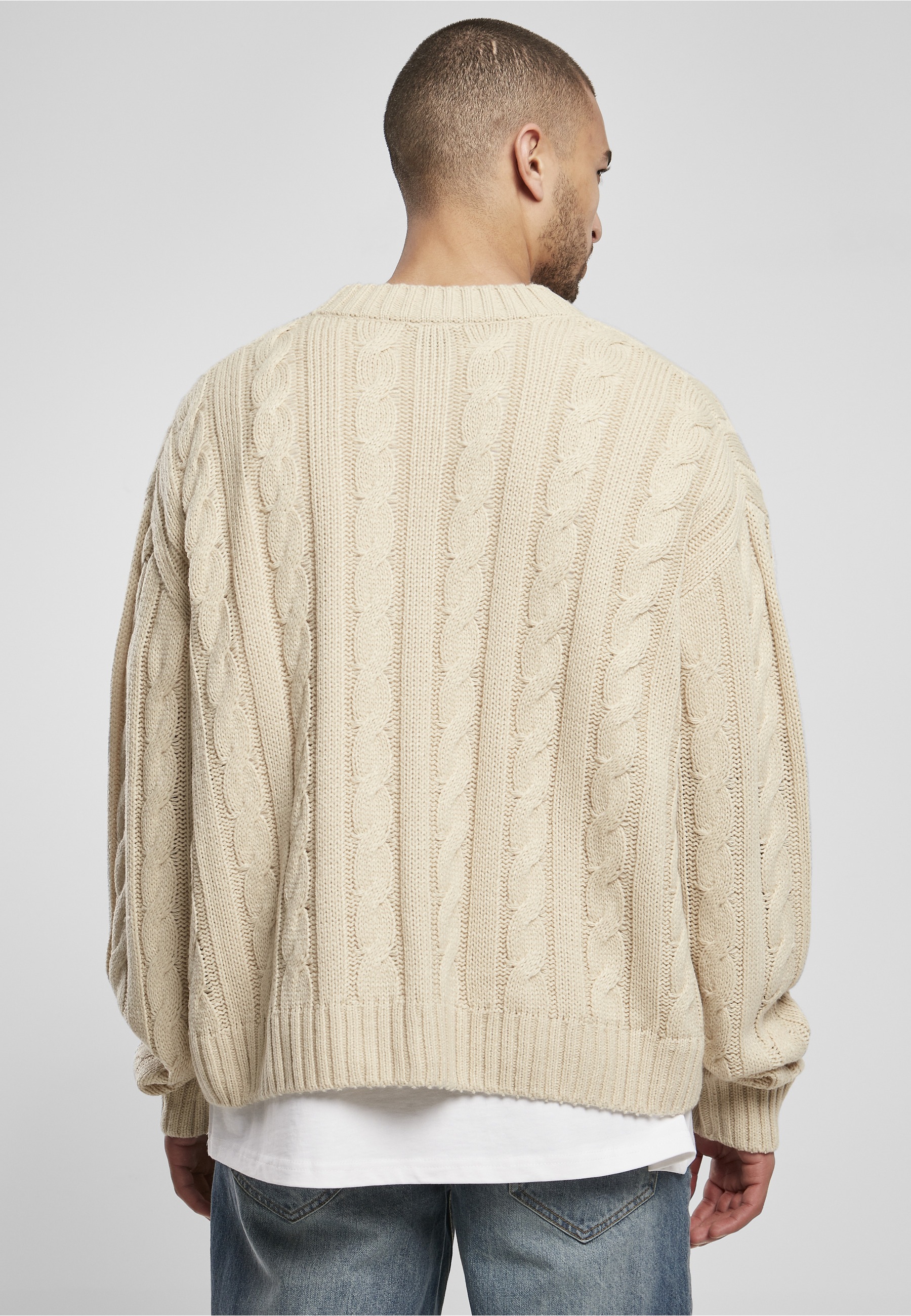 URBAN CLASSICS Strickjacke »Urban Classics Herren Boxy Cardigan« 1 Stk.