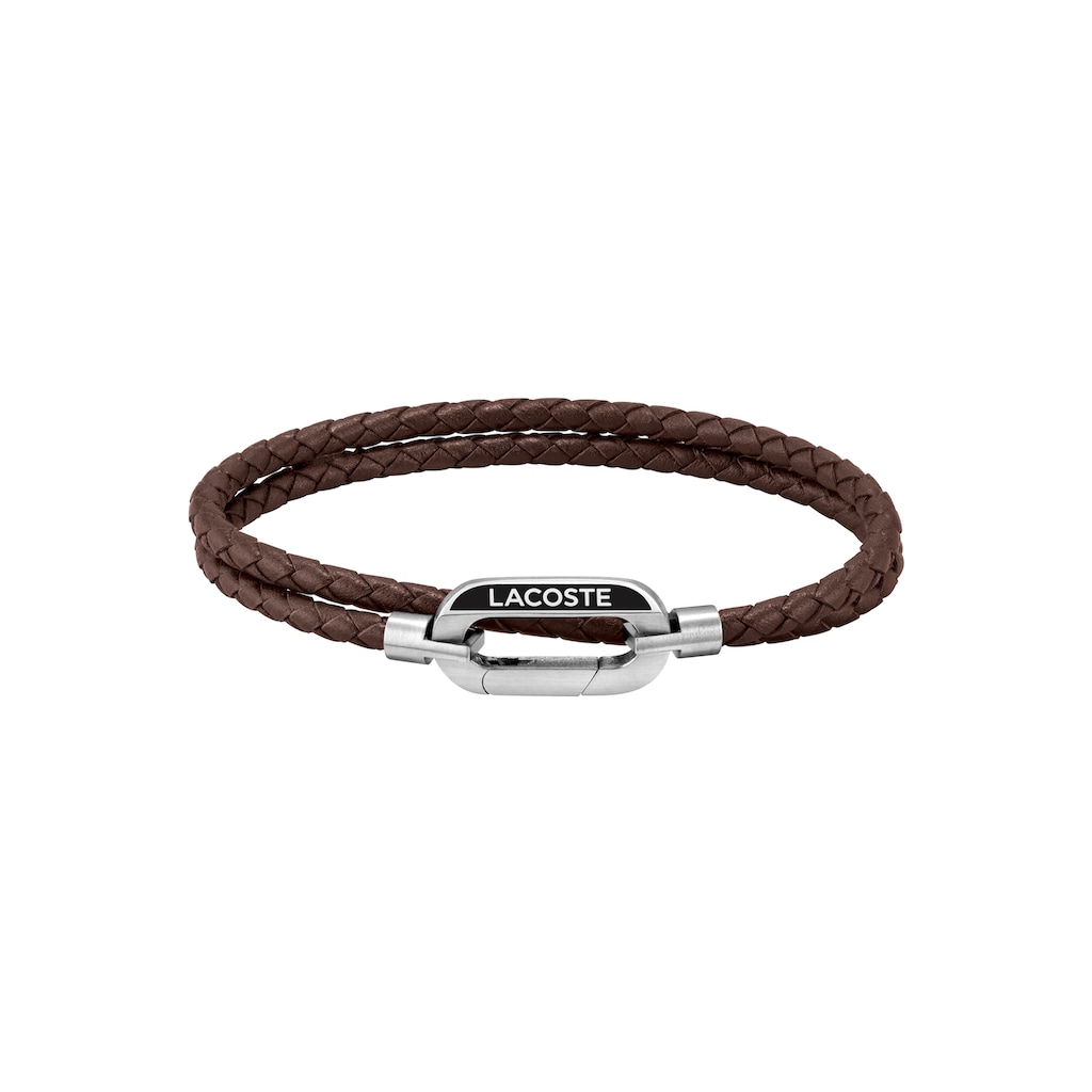 Lacoste Armband »Schmuck Edelstahl Armschmuck Lederarmband STARBOARD«