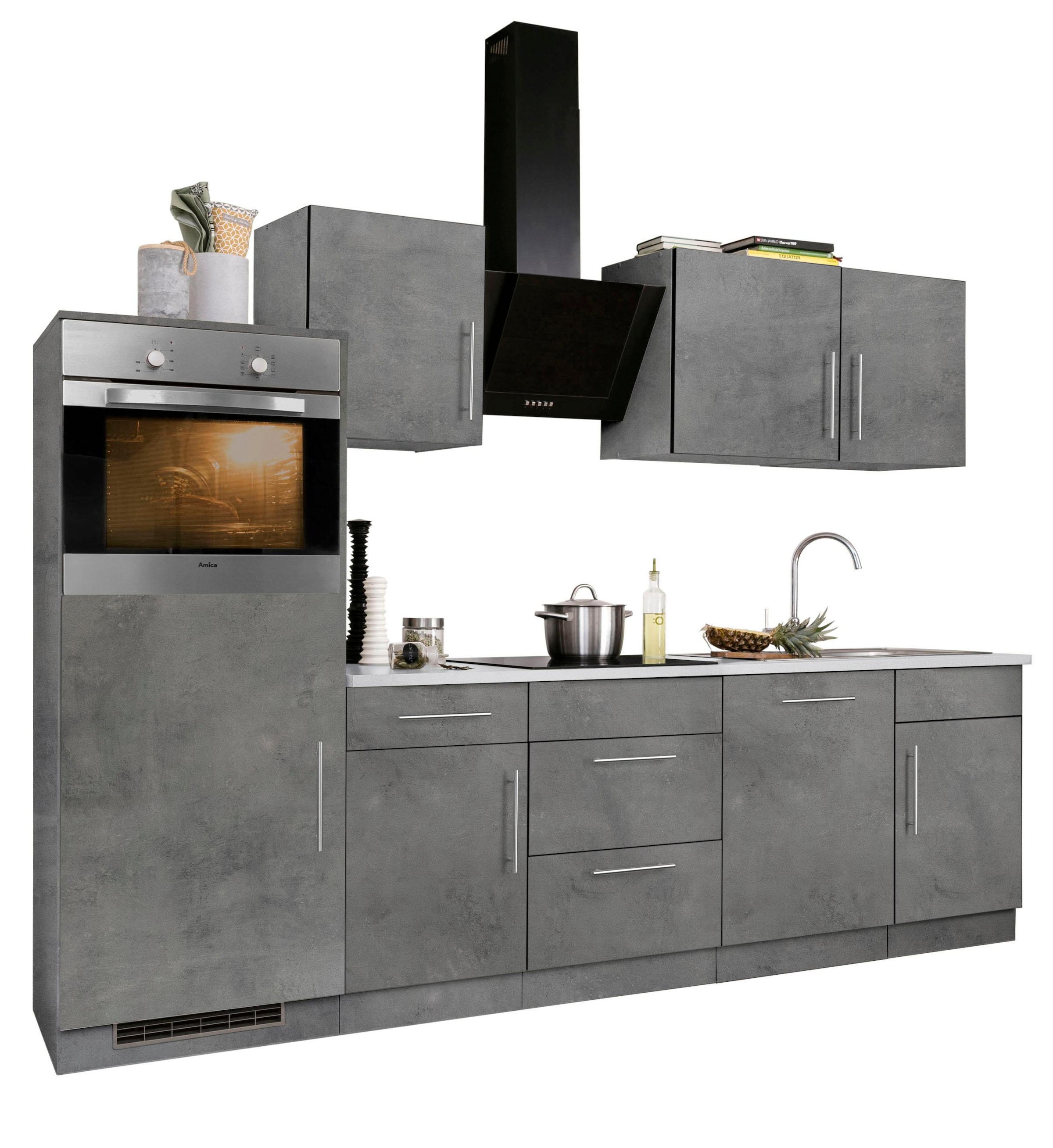 wiho Küchen Küchenzeile "Cali, TOPSELLER" ohne E-Geräte, Breite 280 cm günstig online kaufen