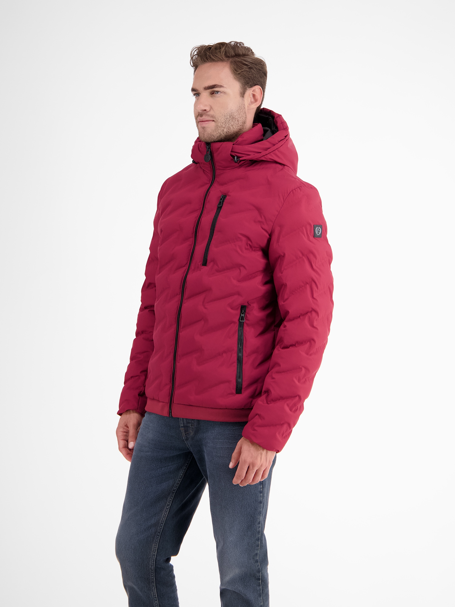 LERROS Outdoorjacke »LERROS Sportive Funktions-Steppjacke für Herren«, mit Kapuze, Wasser- und windabweisend