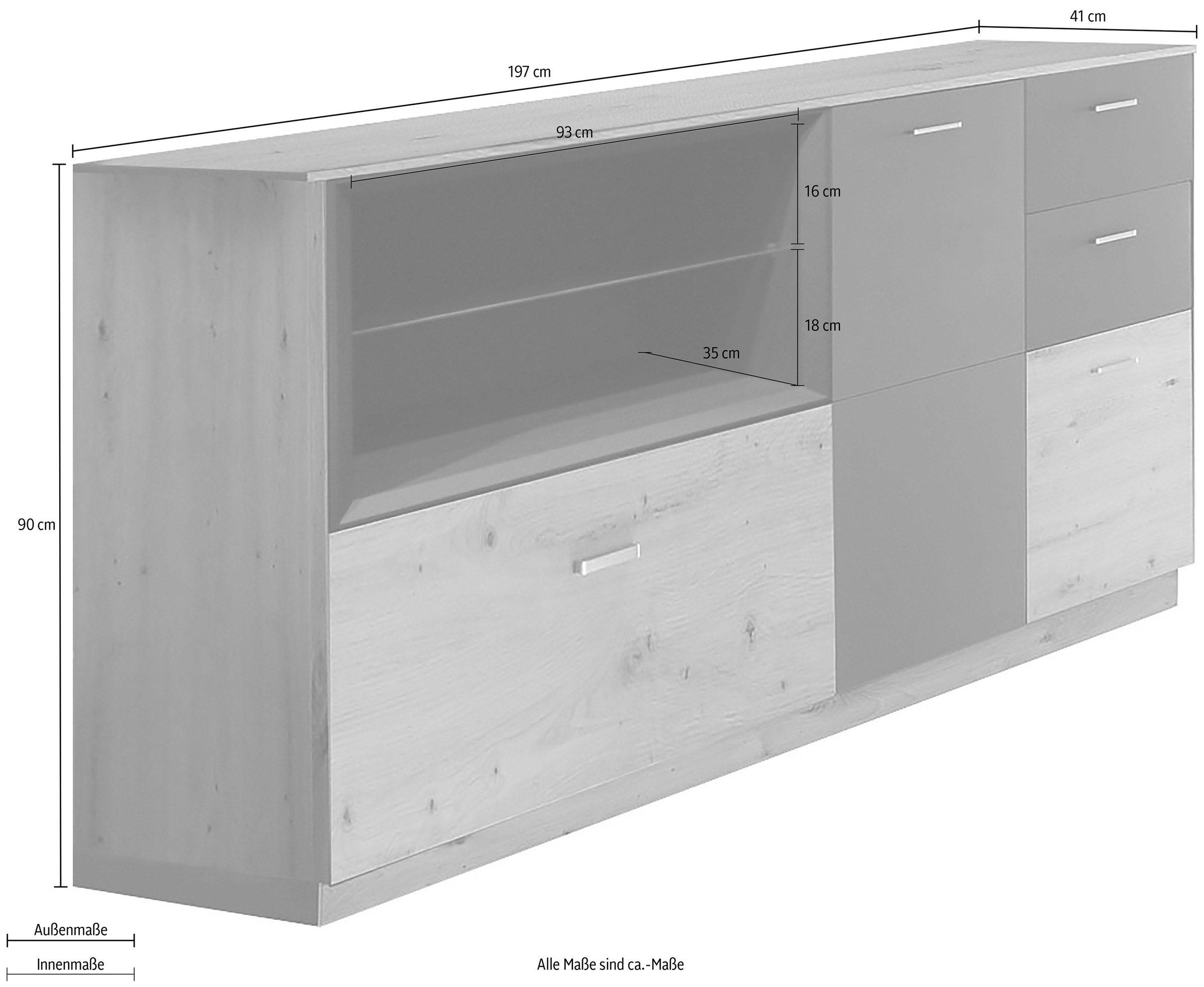 Mäusbacher Kommode "Frame", Breite 197 cm günstig online kaufen