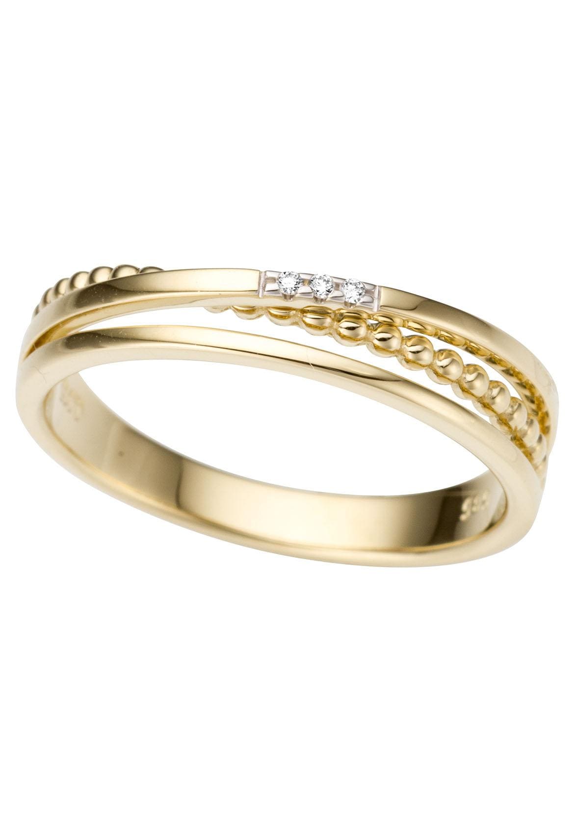 Goldring »Schmuck Geschenk Gold 333 Damenring Goldring«, mit Brillanten