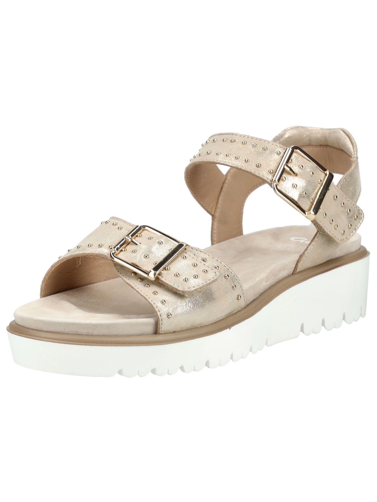 ARA Damen Riemchensandale "Ara Sandalen Glattleder", Gr. 37beige, Glattleder, Schuhe