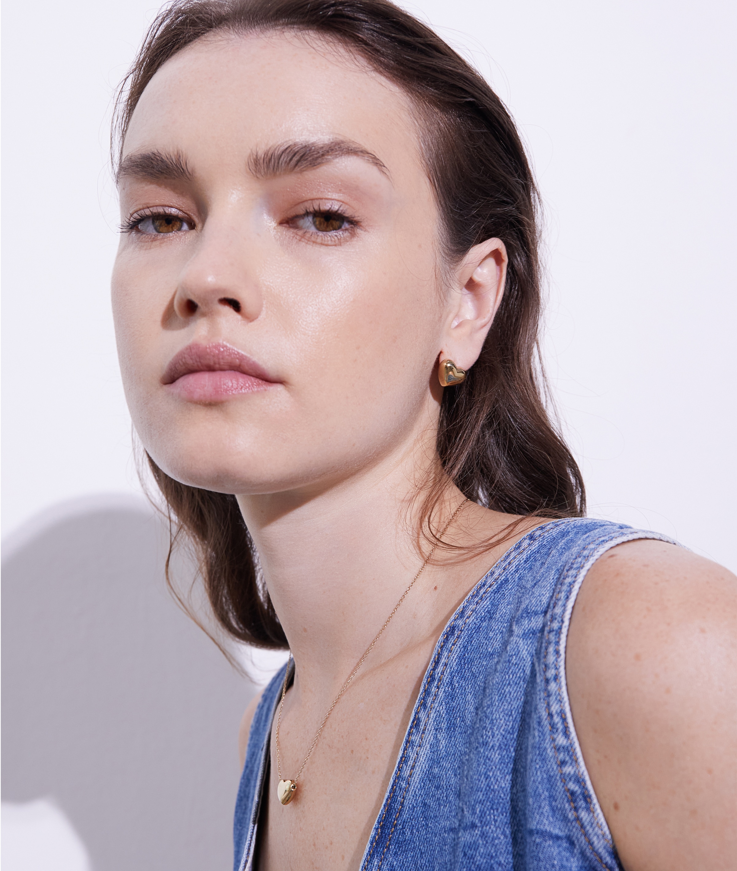 Echtzeit Kette mit Anhänger »Schmuck Geschenk Edelstahl Halskette Puffy Heart Herz«