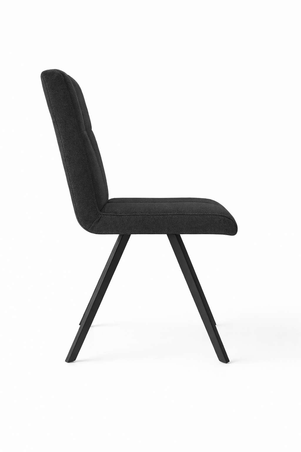Home affaire Esszimmerstuhl »Mia Essstuhl, Wohnstuhl, Polsterstuhl, 4-Fußstuhl« (Set) 2 Stk.mit schwarz pulverbeschichteten Metallbeinen, gepolstert, modern