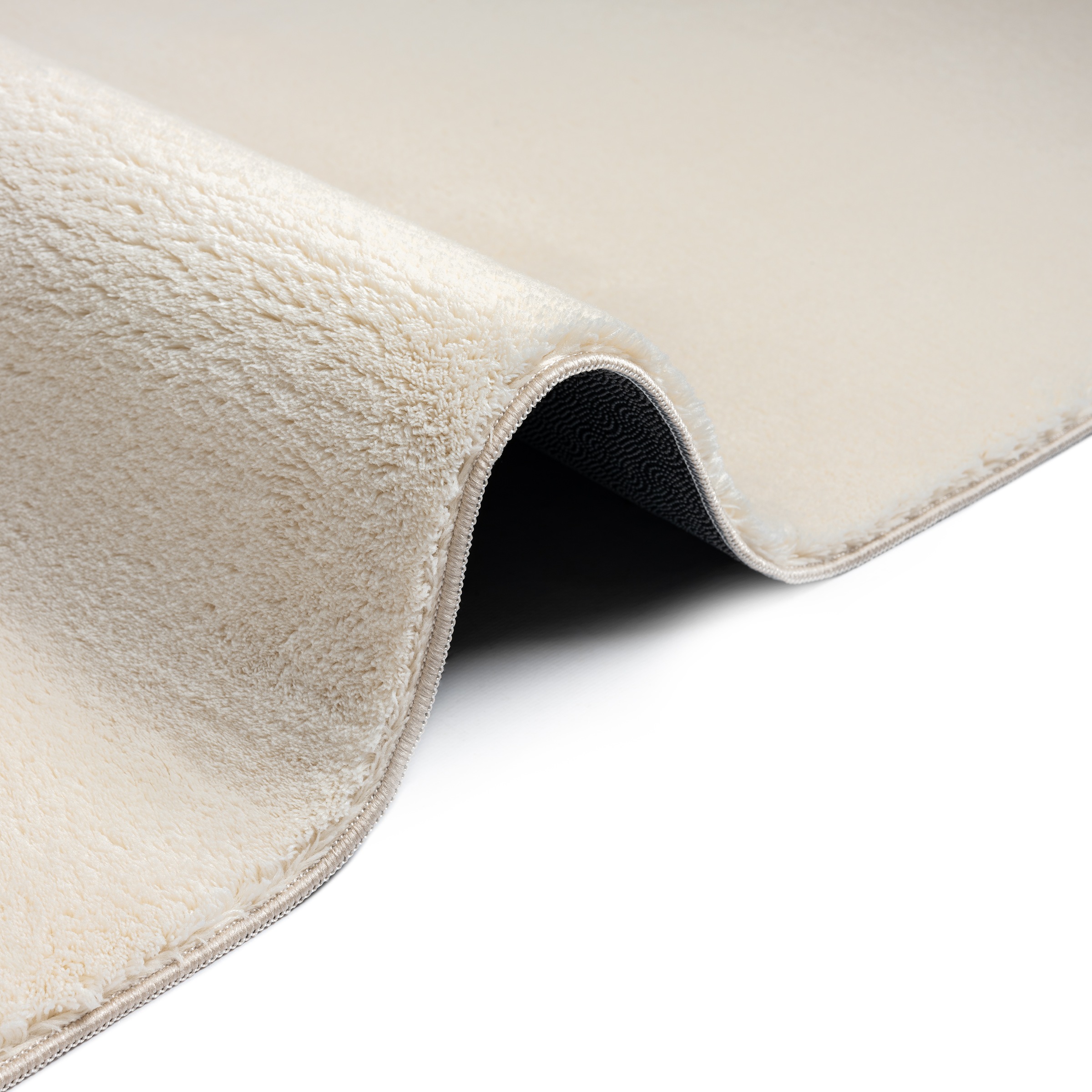 Teppich THE CARPET "Relax kuschelig & Super Soft, Anti-Rutsch Unterseite", beige, B:240cm H:16mm L:340cm, Polyester, Teppiche, Teppich, Waschbar bis 30 Grad, Felloptik, Wohnzimmer Teppich, Kundenliebling 3