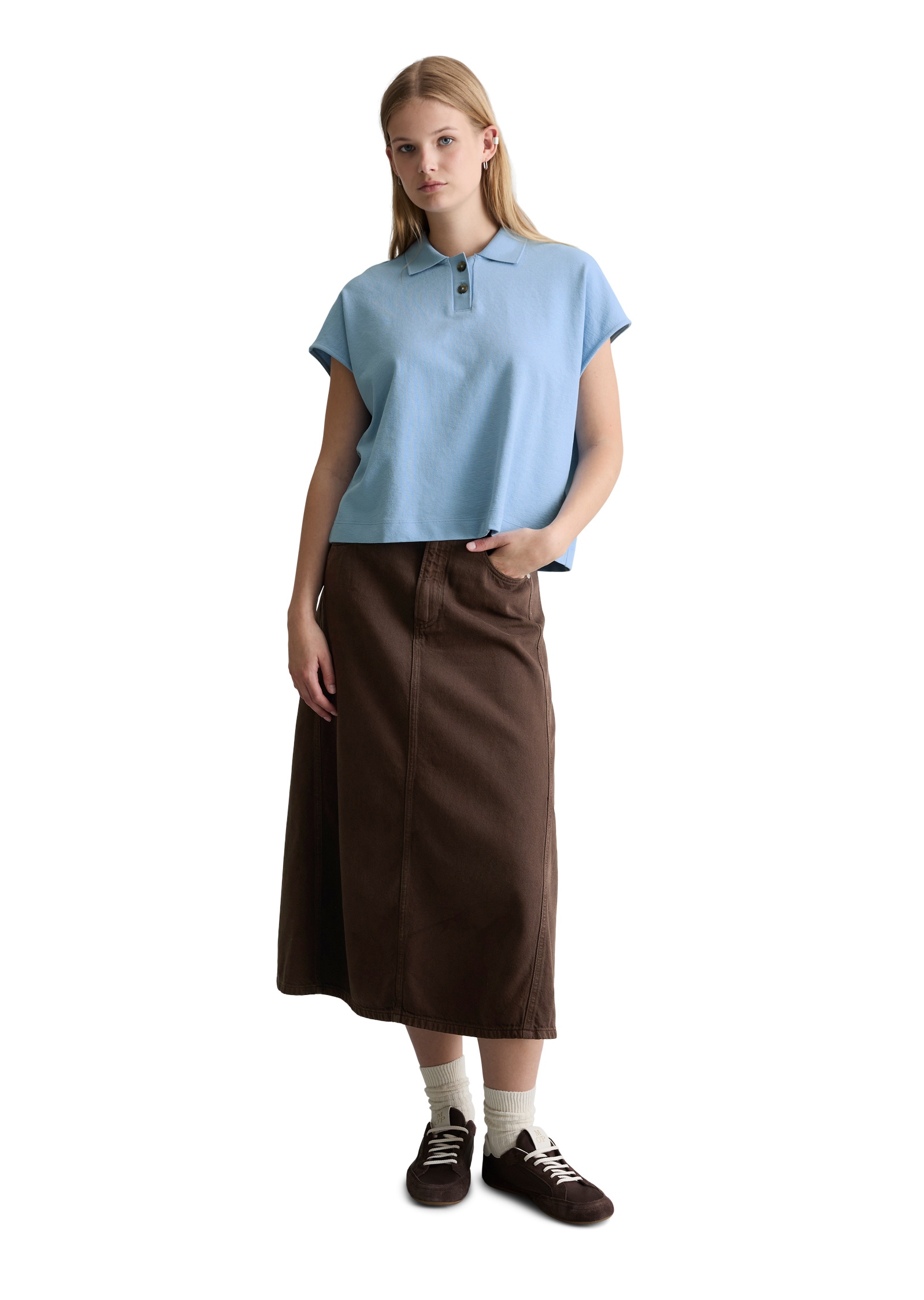Marc O'Polo DENIM Poloshirt »aus schwerem Single Jersey«