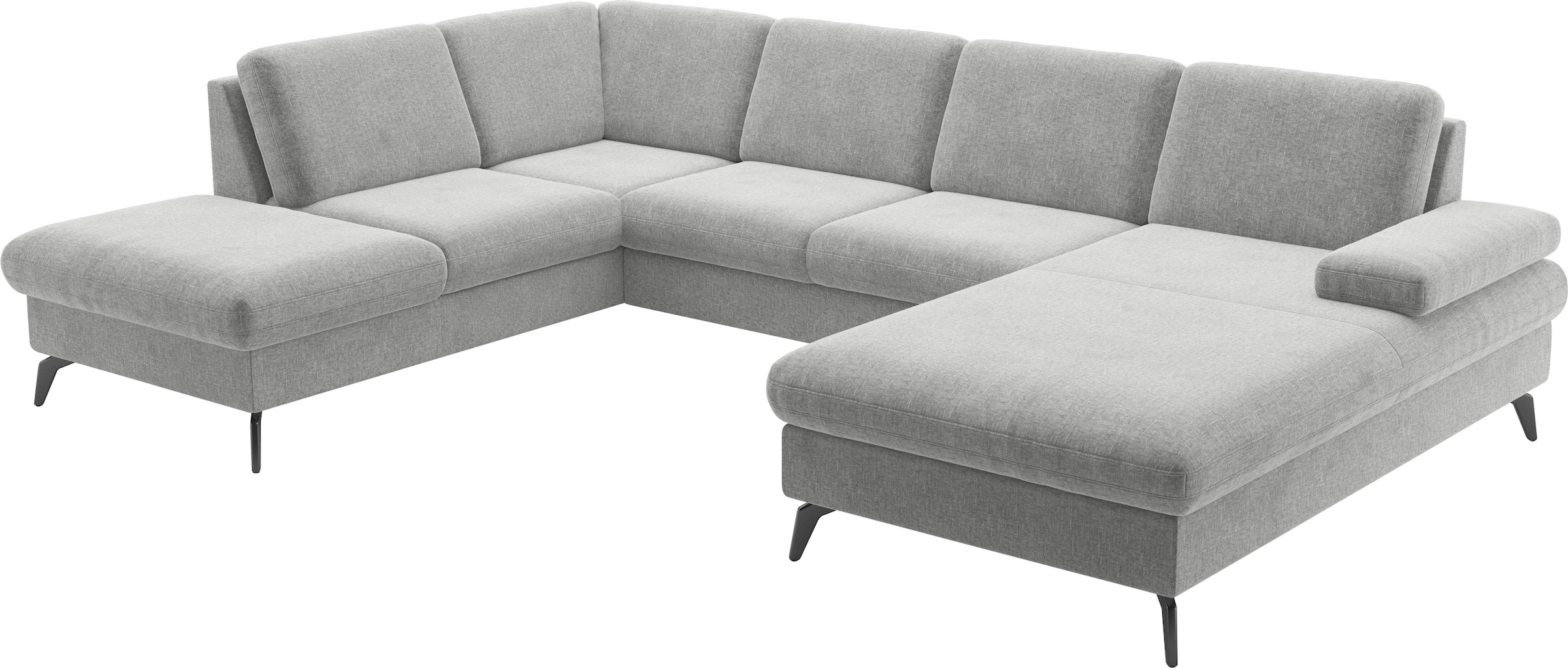 sit&more Wohnlandschaft »Morris Jubi U-Form«, inkl. Armteilfunktion und 1 Zierkissen, wahlweise mit Bettfunktion