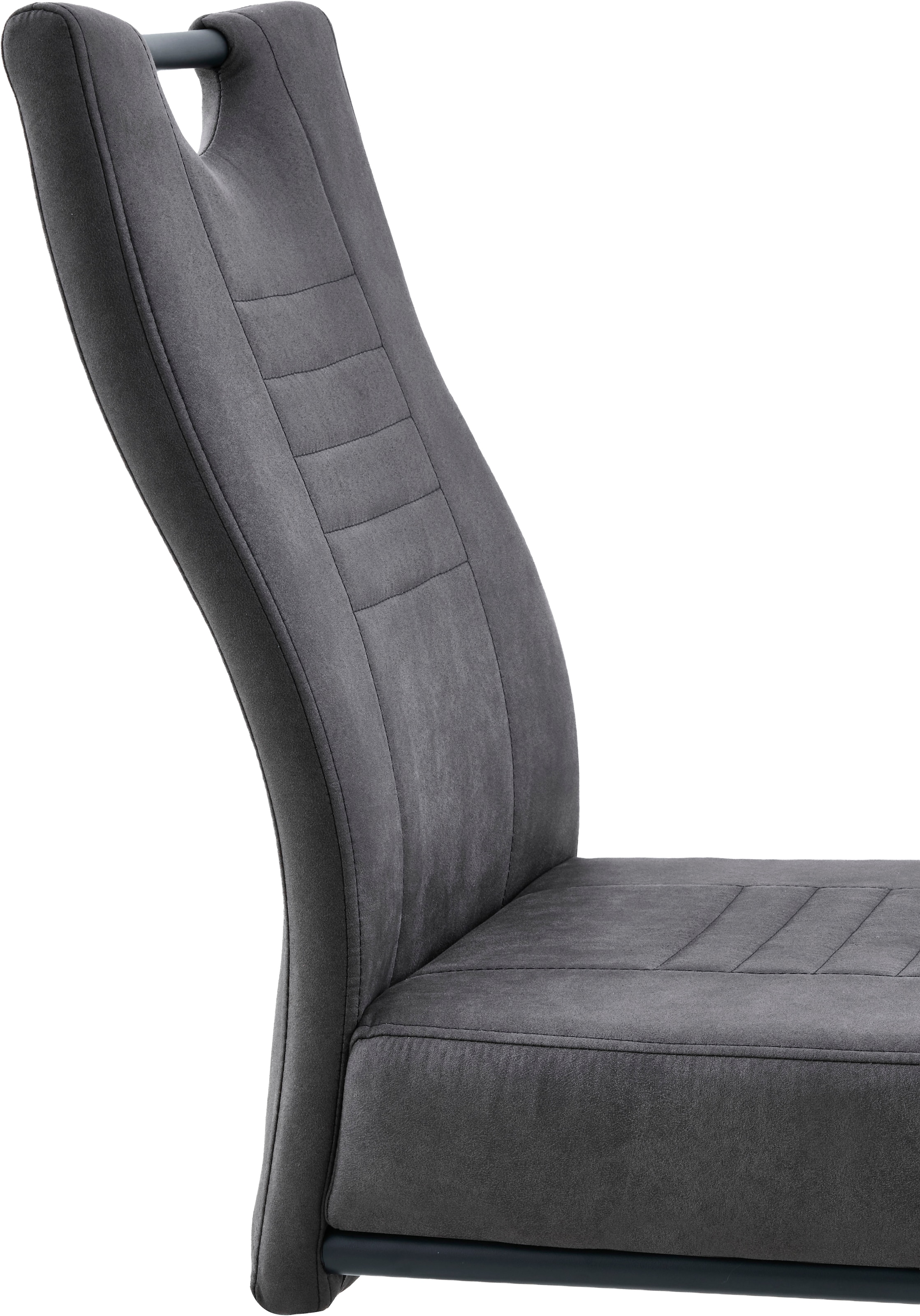 OTTO home Essgruppe »"Altona", Esstisch ausziehbar plus 6 Stühle, TOPSELLER!« Esstisch ausziehbar 140 - 180 cm, 6 Freischwinger, 7 tlg. tlg. Säulentisch 140-180x90 cm, Stuhl mit Federkorb, 140 kg belastbar