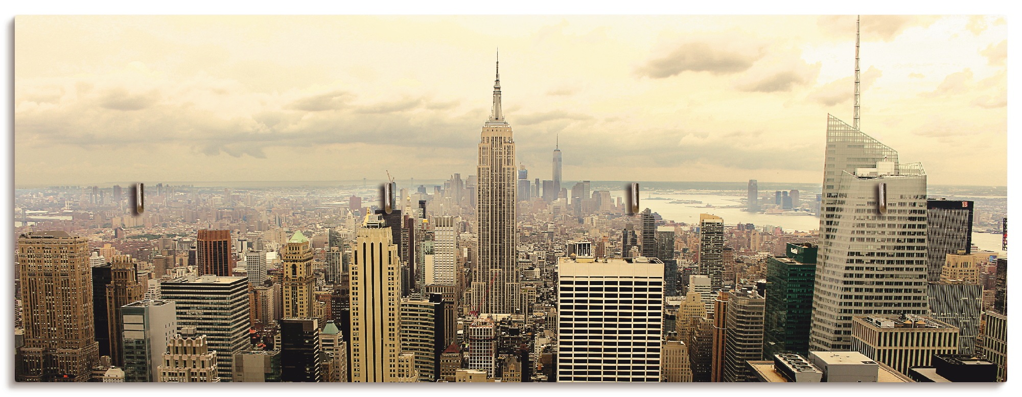 Artland Hakenleiste »Skyline Manhattan - New York«, MDF