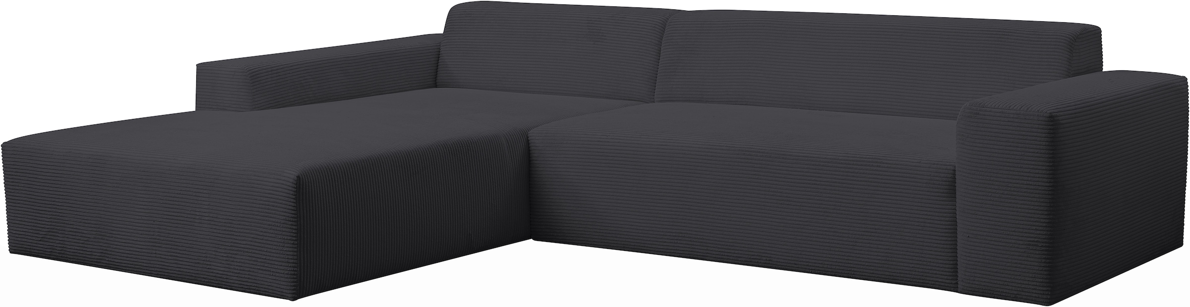 WERK2 Ecksofa »Zeus-XL, urbanes Curvy Design, bequemes Mega-Sofa, große Sitztiefe«