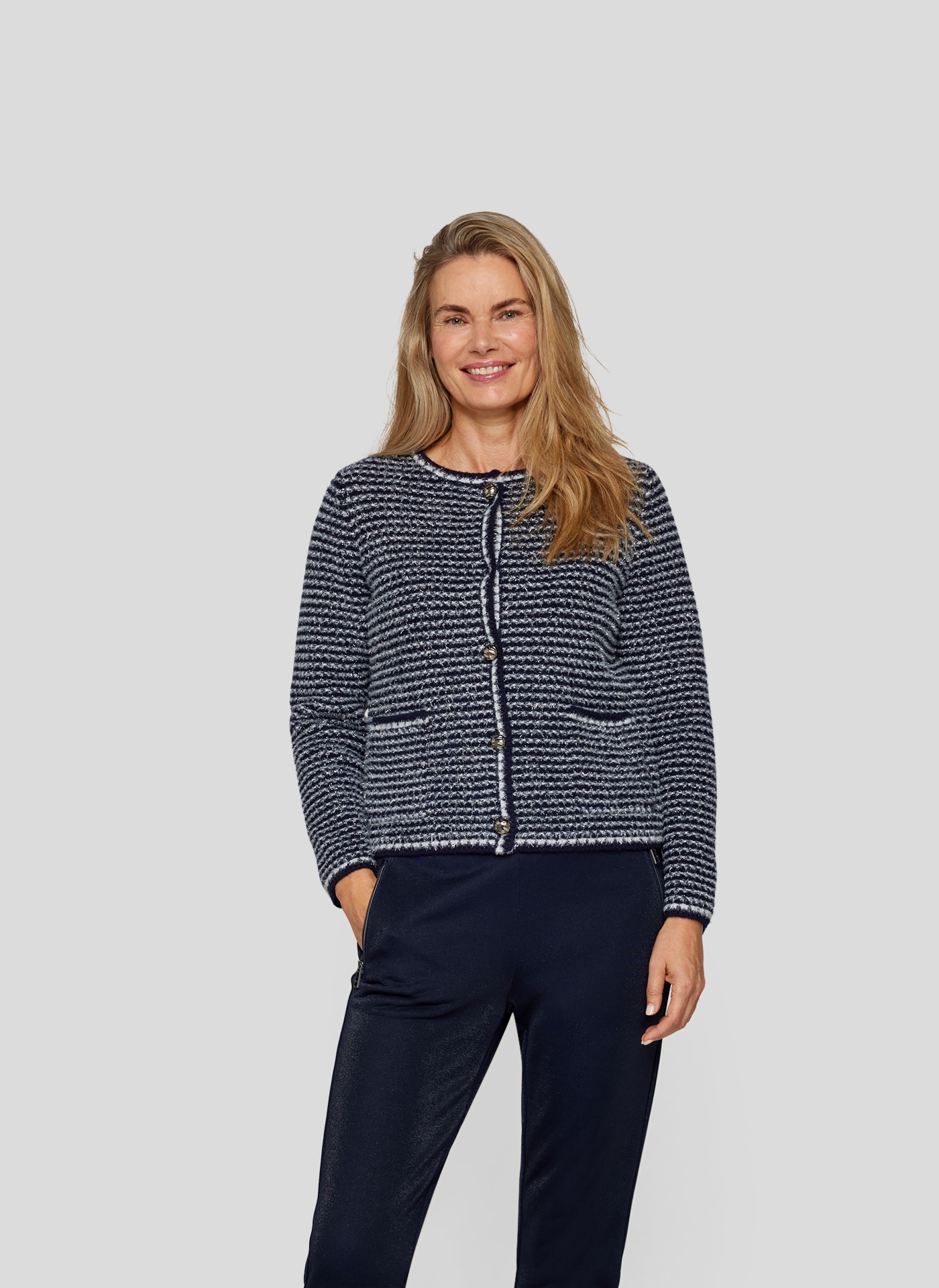 Rabe Strickjacke "RABE Zeitlose Strickjacke mit Knopfleiste" günstig online kaufen